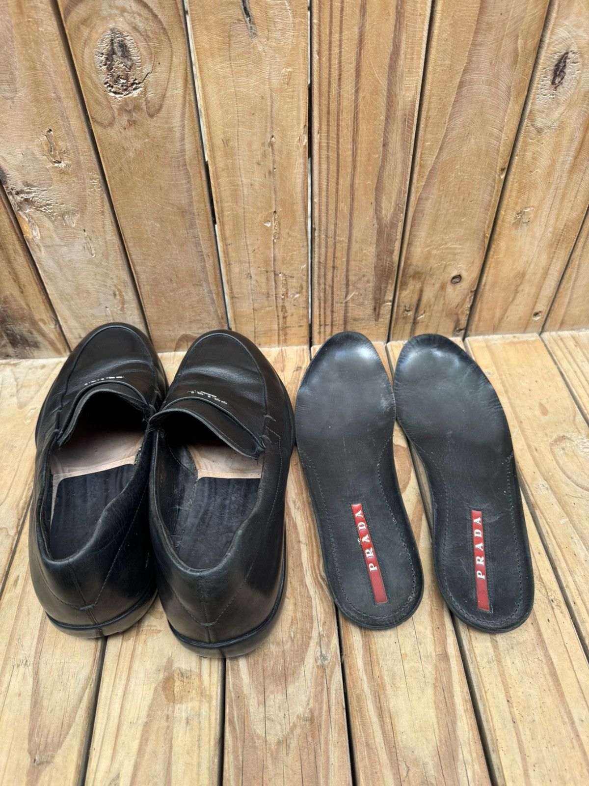 Prada Prada Men’s Penny black Leather Loafers Size Uk 5 USA 6 Size US 6 / EU 39 - 15 Thumbnail