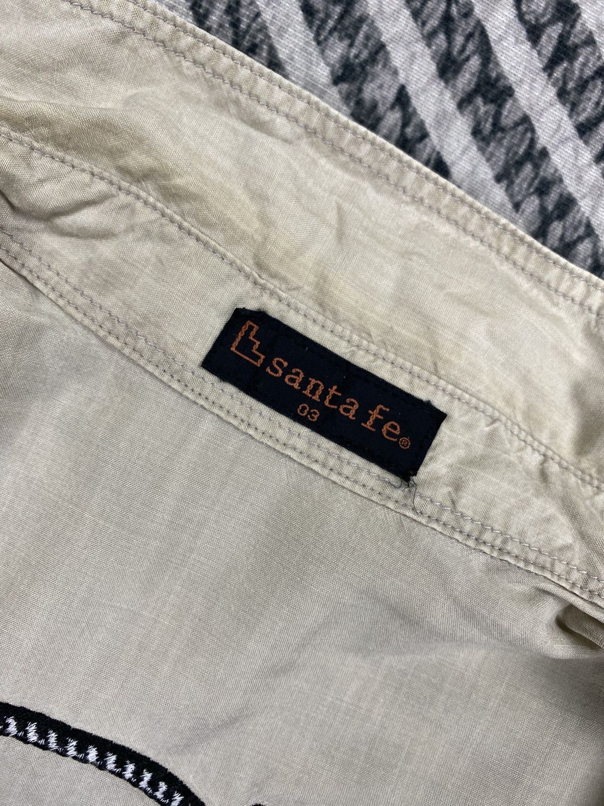 Japanese Brand Vintage Santa FE Embroidery Spellout Button Ups Shirt Size US M / EU 48-50 / 2 - 10 Thumbnail