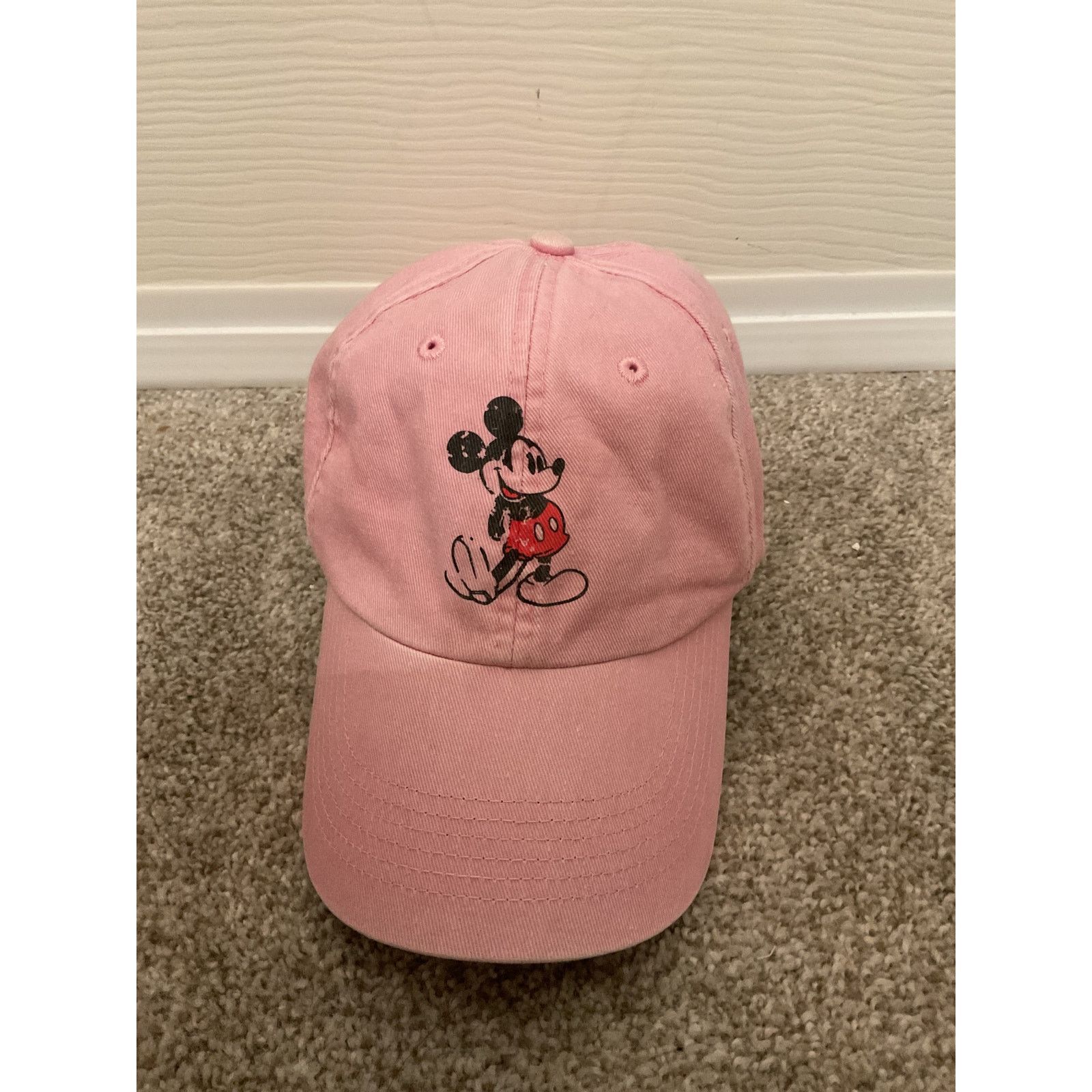 Disney Mickey Mouse Disney Parks Pink Adjustable Baseball Cap Hat Size ONE SIZE - 1 Thumbnail