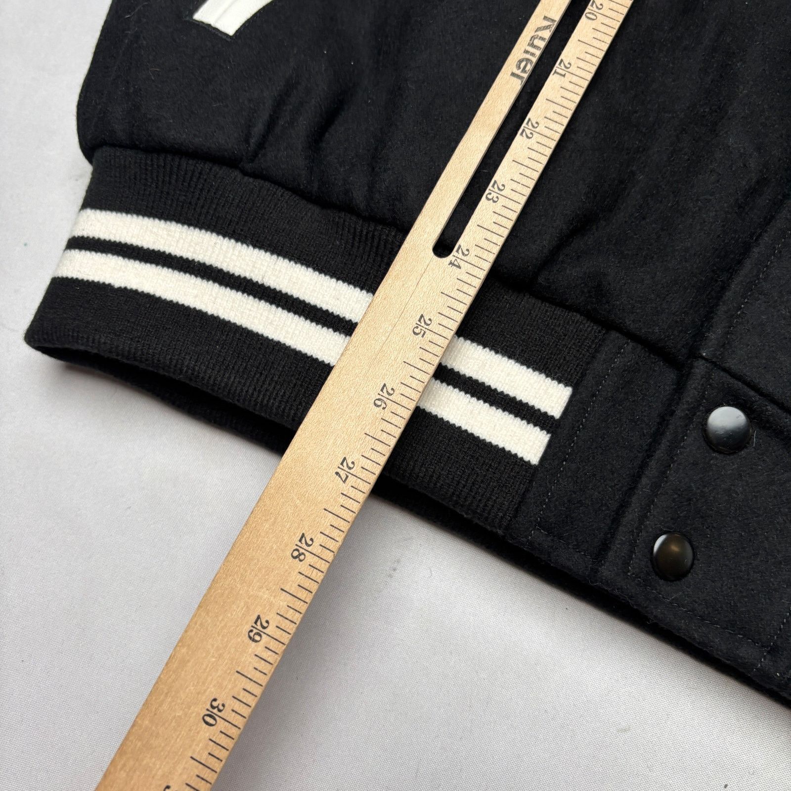 Hardies Hardware Hardies Hardware Bully Varsity Jacket Men's Large Leather Size US L / EU 52-54 / 3 - 8 Thumbnail