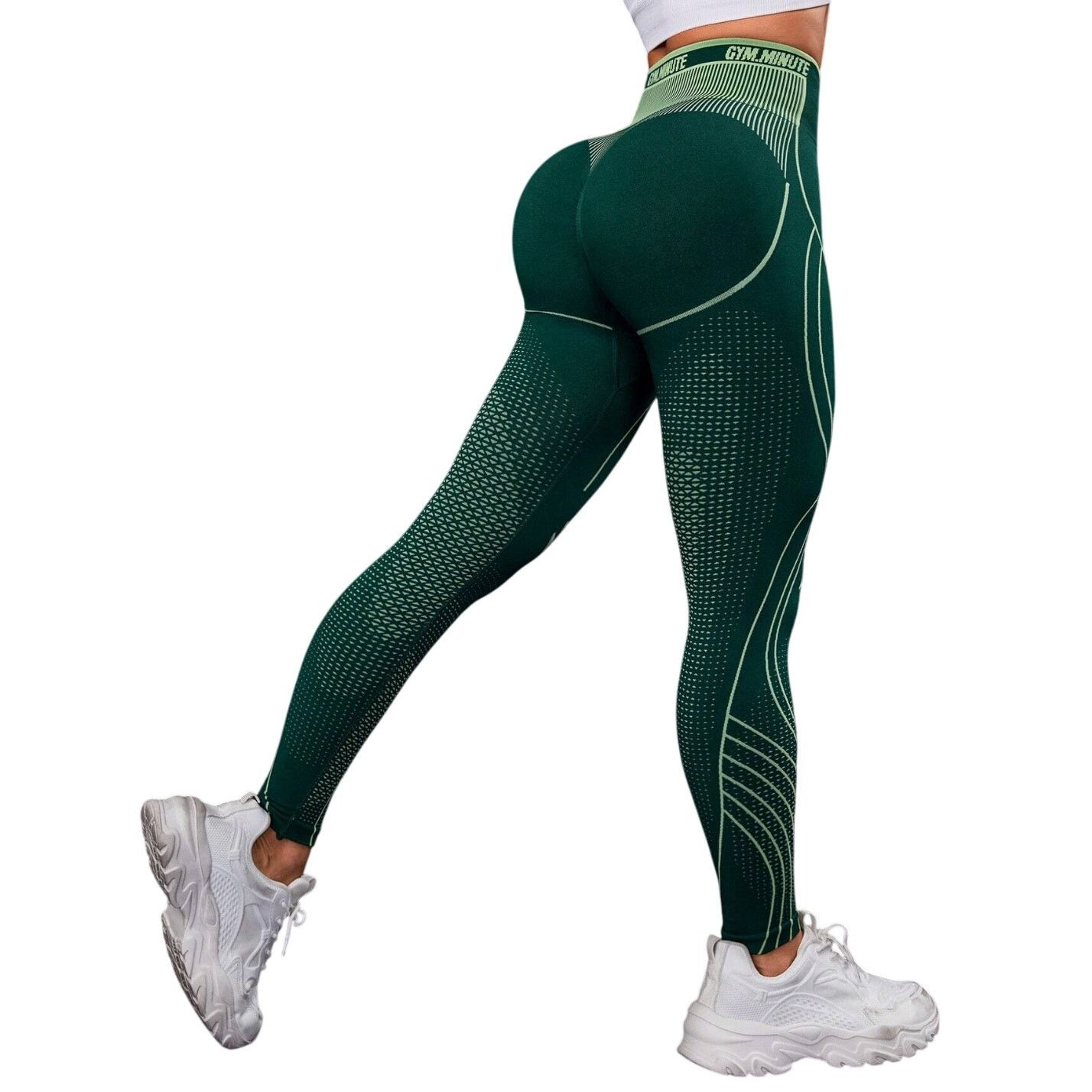 Shein Powerista Striped Print Wide Waistband Sports Leggings Size 30" / US 8 / IT 44 - 1 Thumbnail