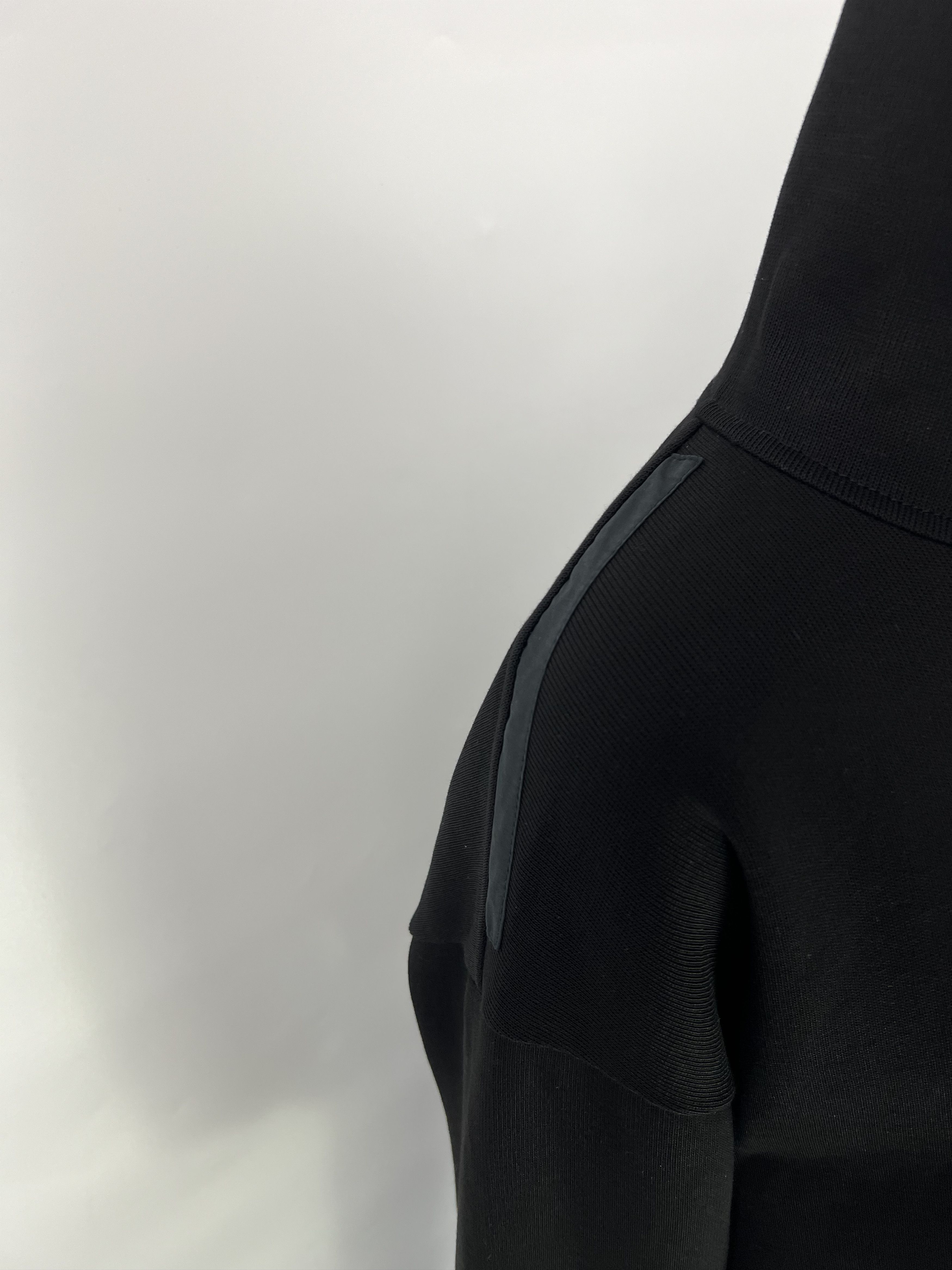 Jil Sander Jil Sander Black Cotton Cropped Hoodie Oversized Size XS / US 0-2 / IT 36-38 - 9 Thumbnail