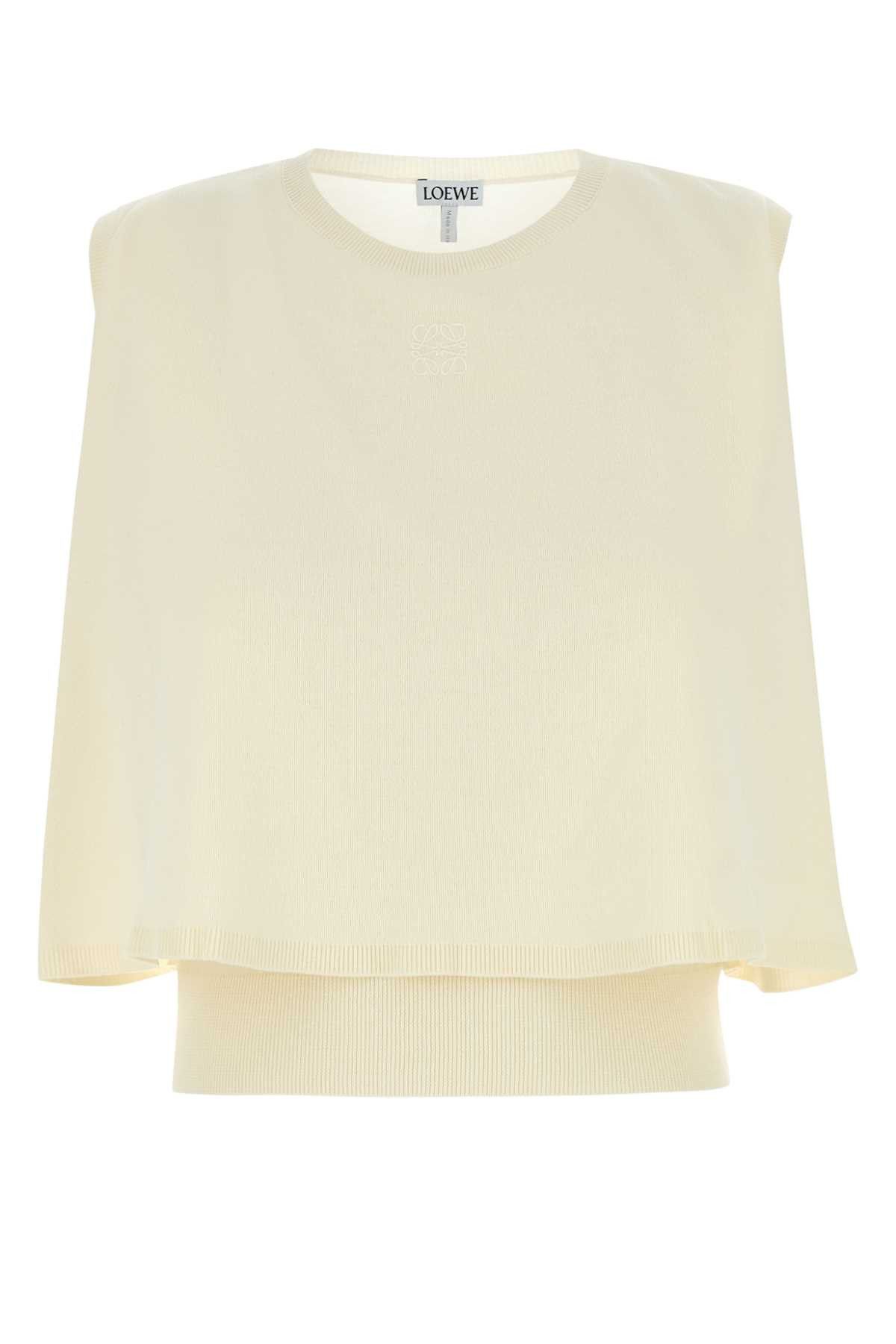 Loewe Ivory Wool Vest Size XS / US 0-2 / IT 36-38 - 1 Thumbnail