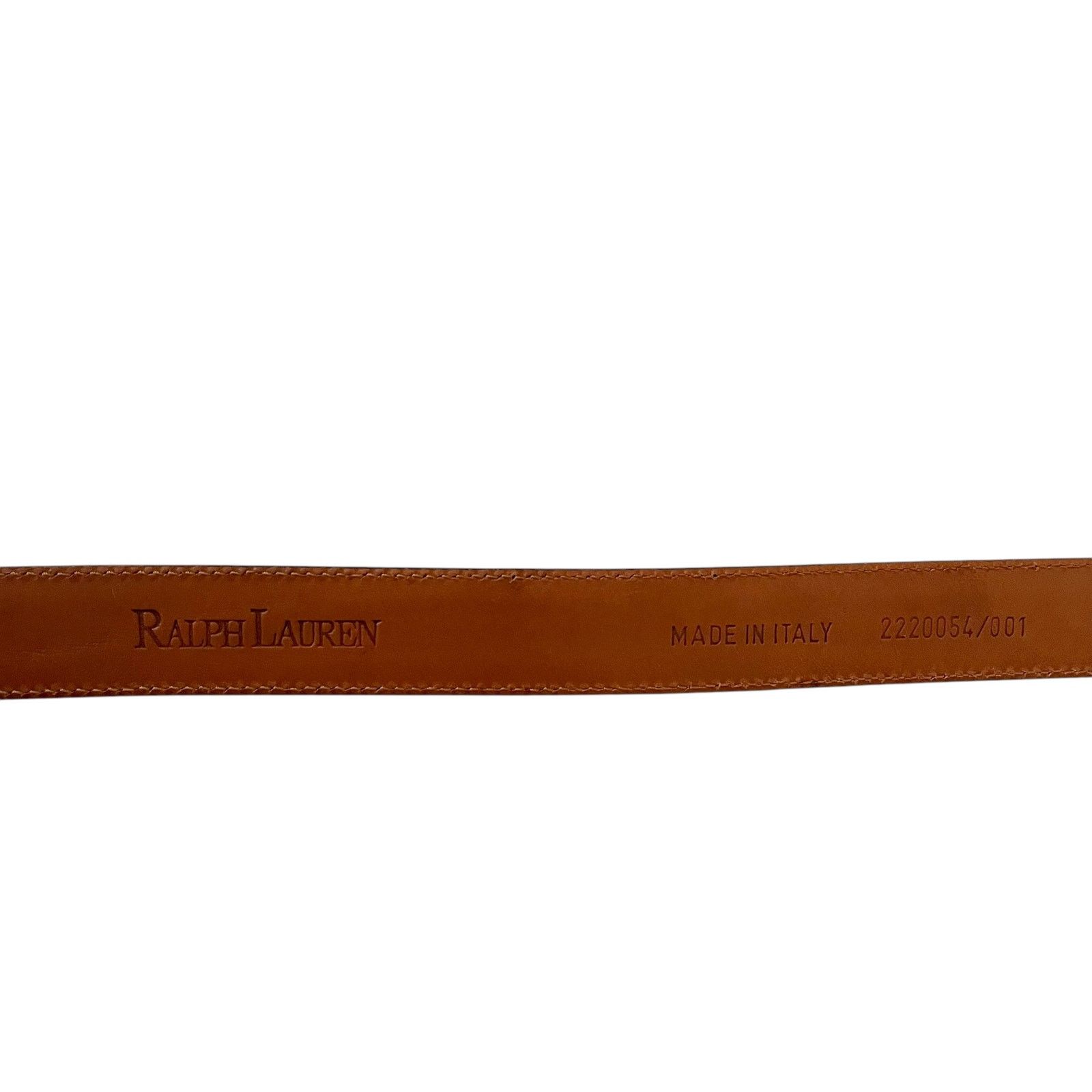 Ralph Lauren Ralph Lauren Art Deco Monogram Buckle Black Leather Belt Size ONE SIZE - 5 Thumbnail