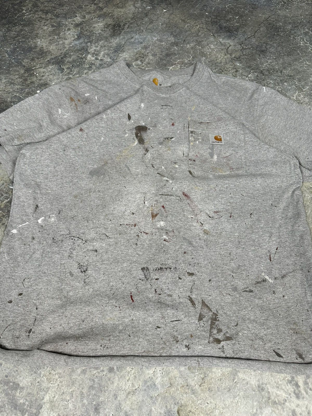 Carhartt × Vintage Vintage Carhartt Distressed Pocket Tee Size US M / EU 48-50 / 2 - 4 Thumbnail