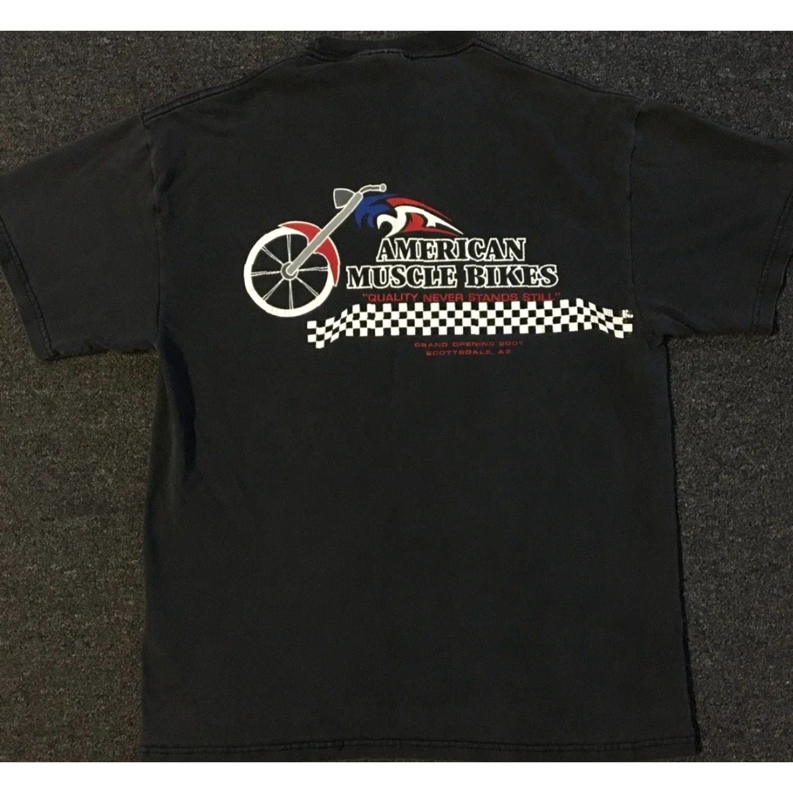 Vintage VINTAGE American Muscle Motorcycle Shop Faded Shirt M Biker Car Mechanic Grunge 90s Size US M / EU 48-50 / 2 - 2 Thumbnail