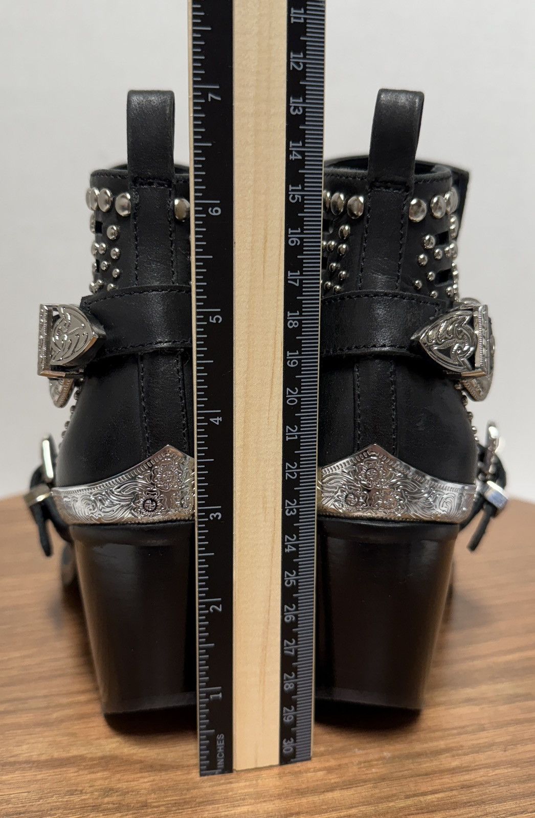 Jeffrey Campbell Jeffrey Campbell Wylie Valdosta Black Studded Ankle Boot Size US 6 / IT 36 - 3 Thumbnail