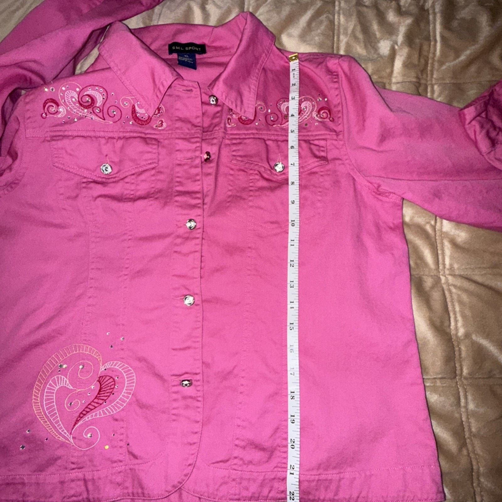 All Sport S M L Sport Pink Western Rodeo Jacket Bling Barbiecore Size L / US 10 / IT 46 - 11 Thumbnail