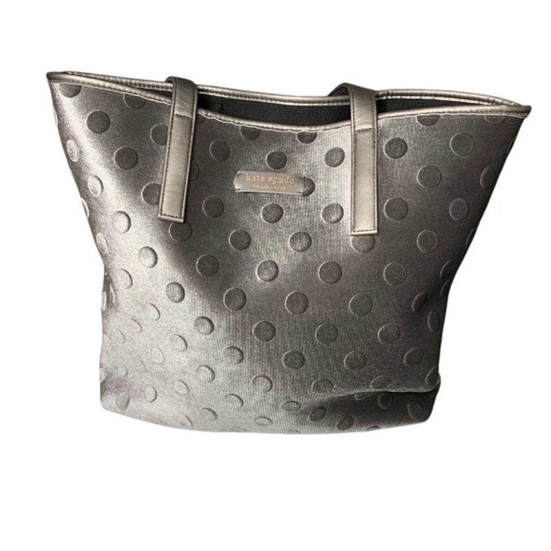 Kate Spade Kate Spade Fragrances Grey Tote Bag Embossed Shoulder Bag Size ONE SIZE - 9 Thumbnail