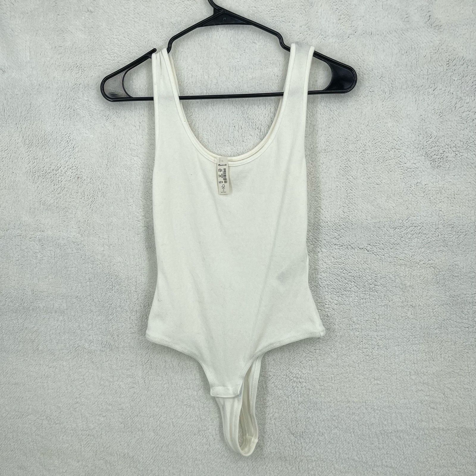 Madewell Madewell Tank Thong Bodysuit White Women's XXS NWT Size XXS / US 00 / IT 34 - 2 Thumbnail