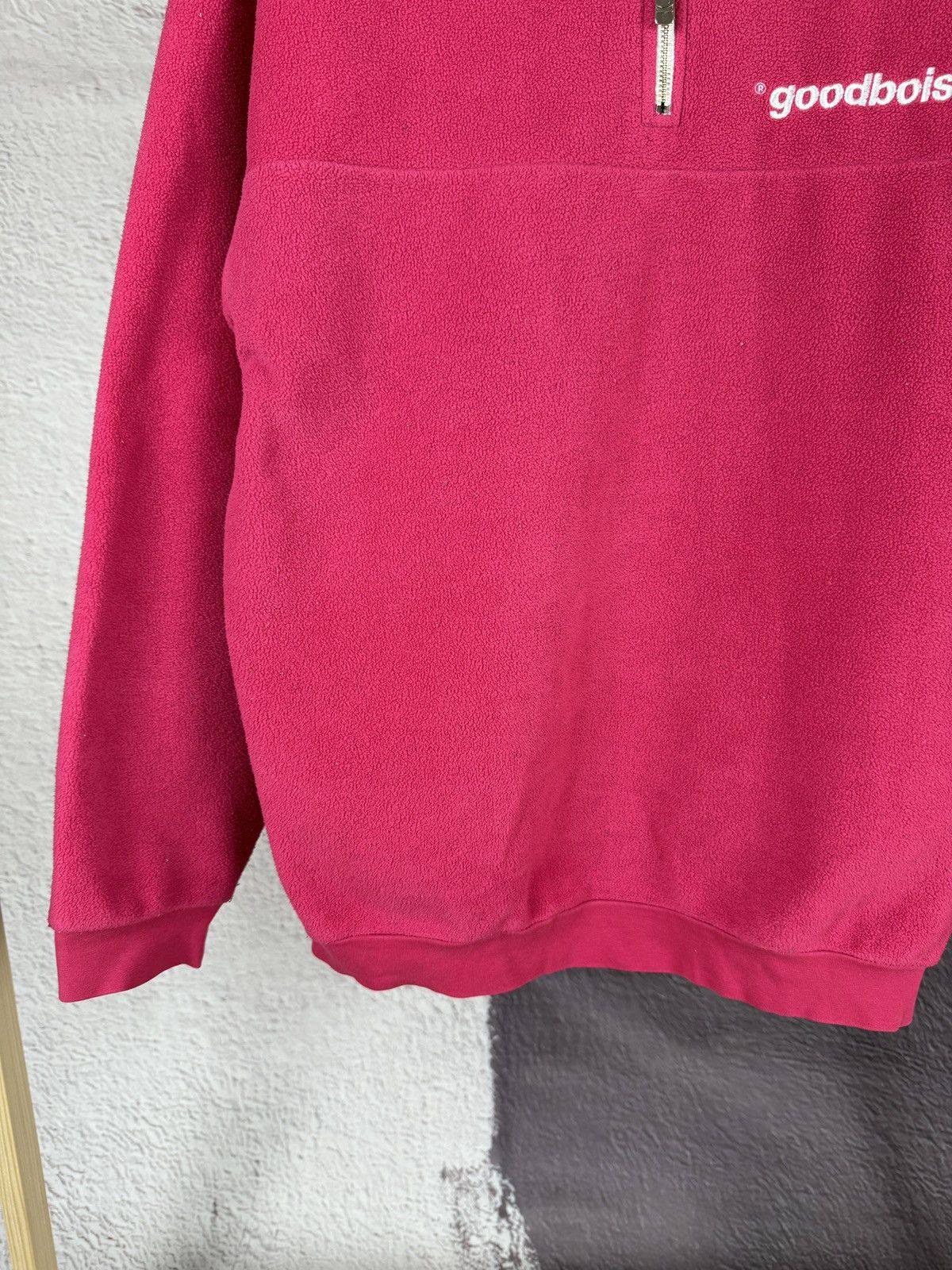 Designer × Japanese Brand Goodbois Pink 1/4 zip fleece pullover sweater Size US M / EU 48-50 / 2 - 7 Thumbnail