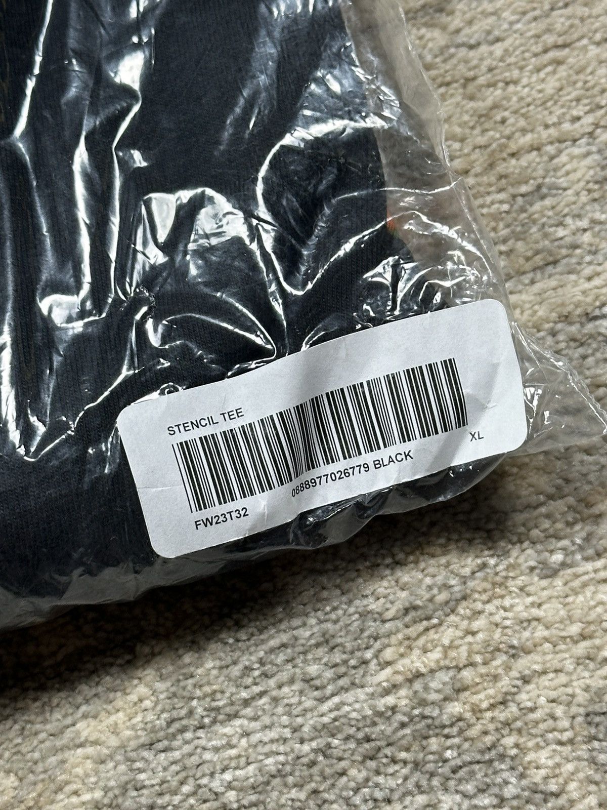 Supreme Supreme Stencil Tee - Black - XL - FW23 Size US XL / EU 56 / 4 - 3 Thumbnail