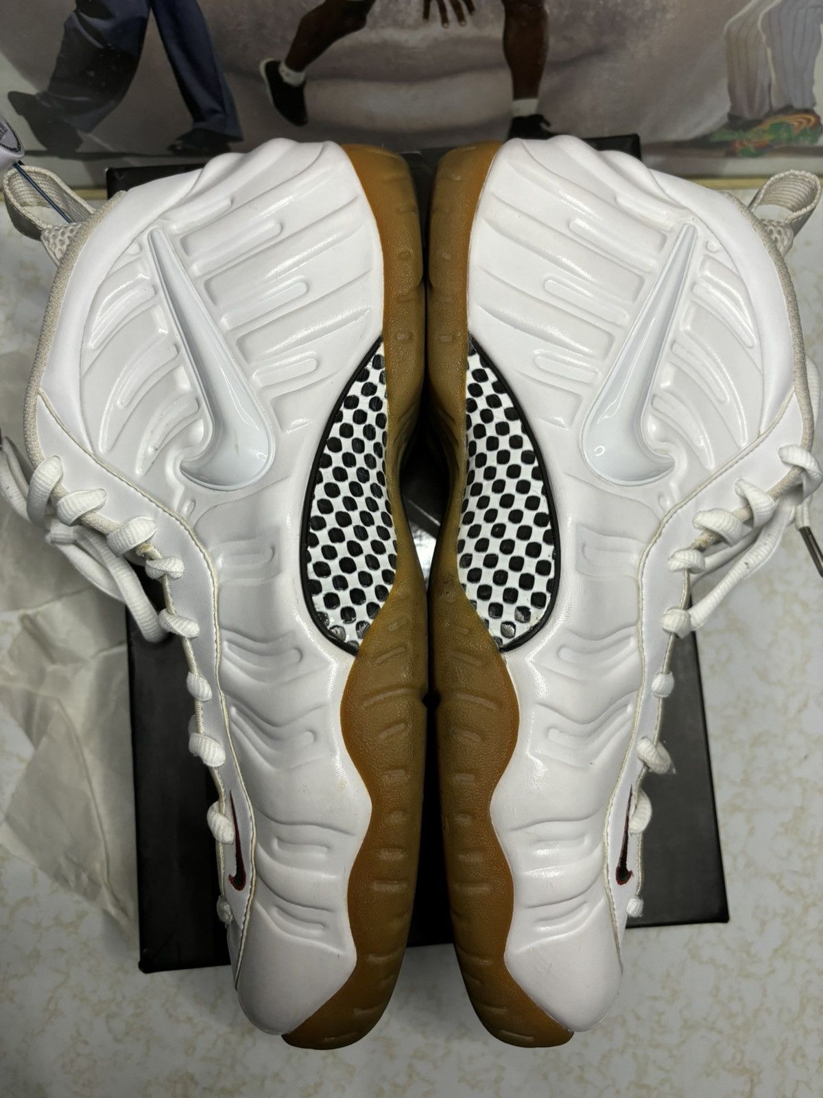 Jordan Brand Foamposite Nike Gucci white Size US 12 / EU 45 - 4 Thumbnail