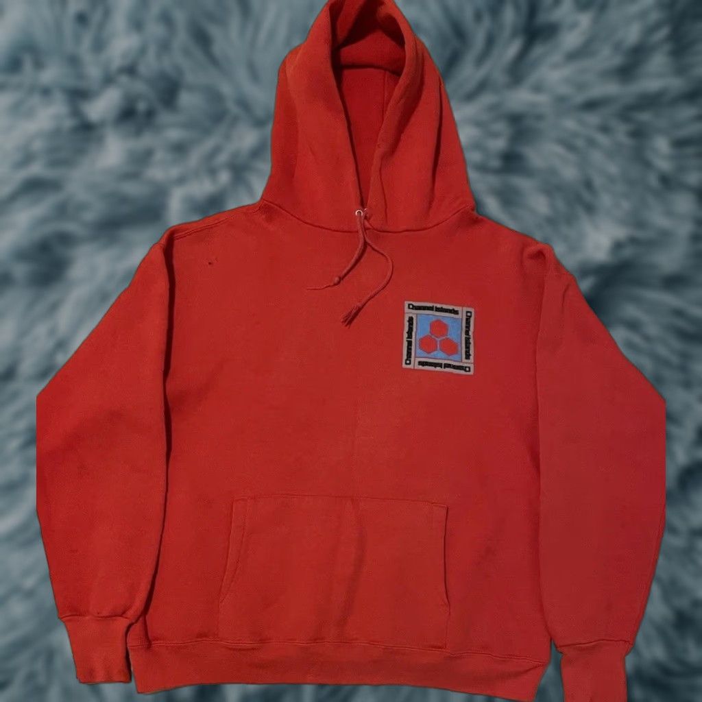 Quiksilver VINTAGE Channel Islands Surfboards Faded Hoodie S Surf Skate Billabong OP Grunge Shirt Men Red 90s 80s Beach Punk Grunge Rock Distressed Pullover Size US S / EU 44-46 / 1 - 1 Thumbnail