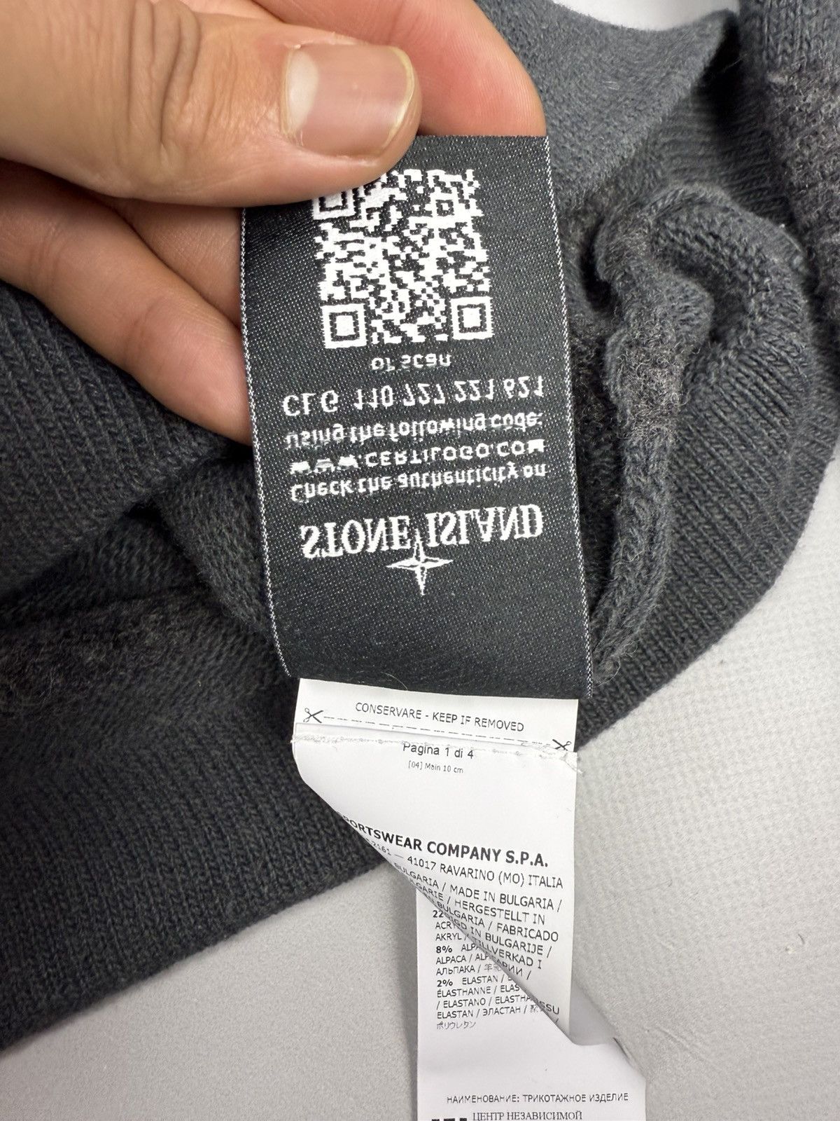 Stone Island Jersey stone island grey size L for men Size US L / EU 52-54 / 3 - 12 Thumbnail