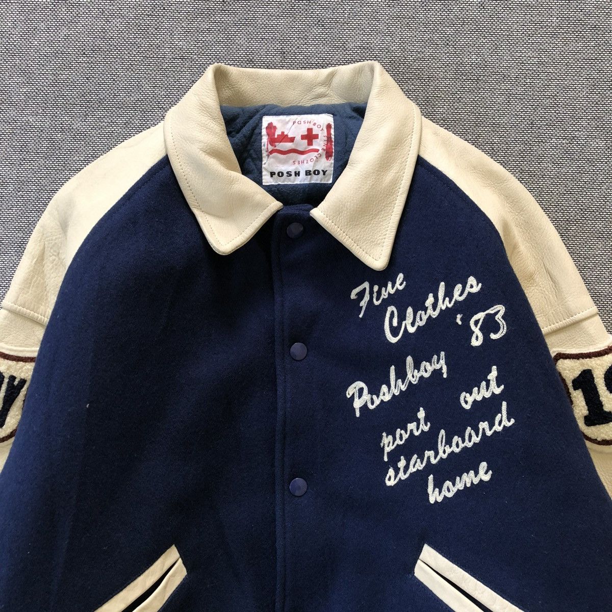Leather Posh Boy Wool Vintage Varsity Size US M / EU 48-50 / 2 - 7 Thumbnail
