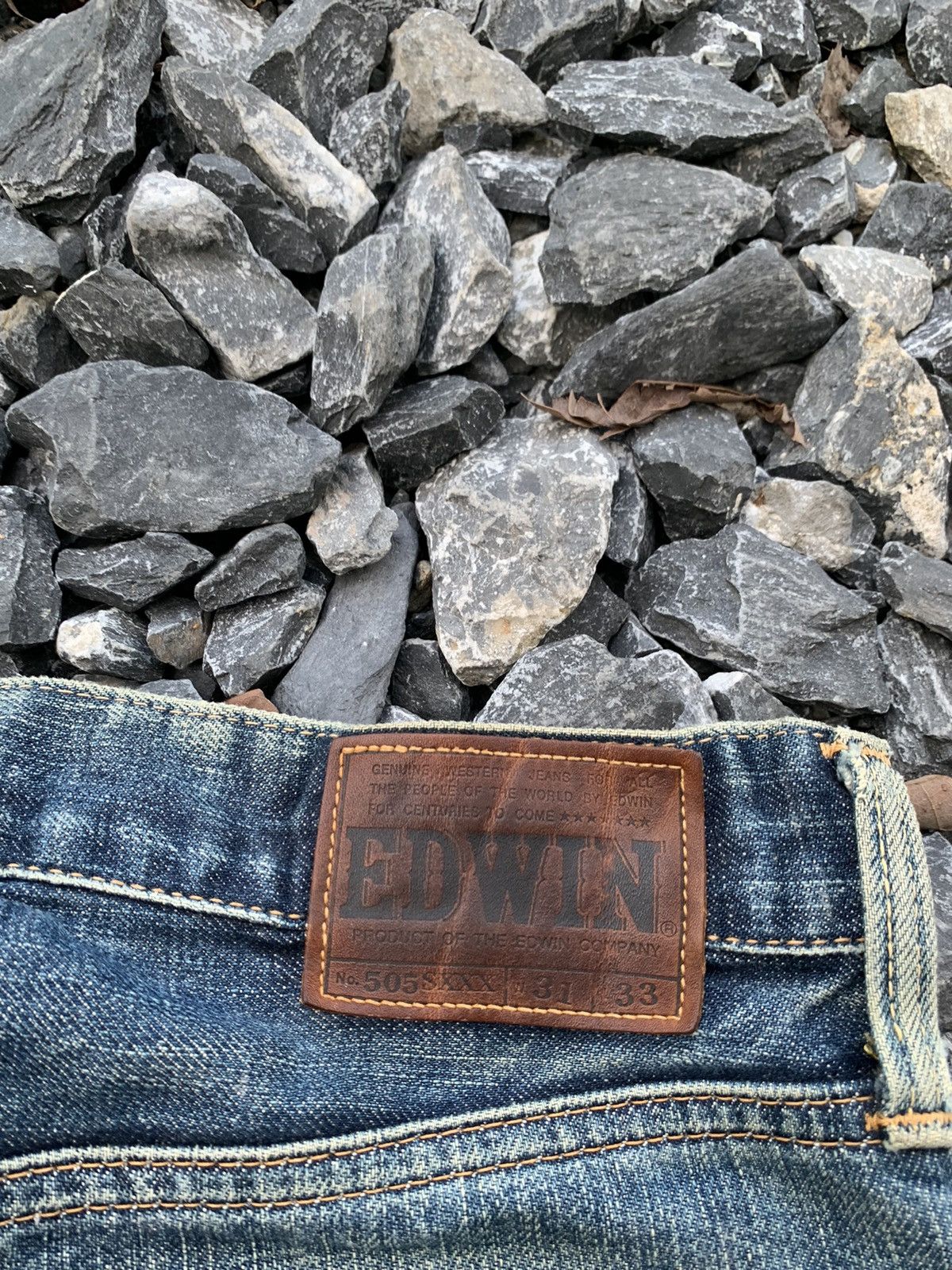 Edwin VINTAGE EDWIN 505SXXX MUDWASH RUSTY &FADED DISTRESSED DENIM Size US 29 - 14 Thumbnail