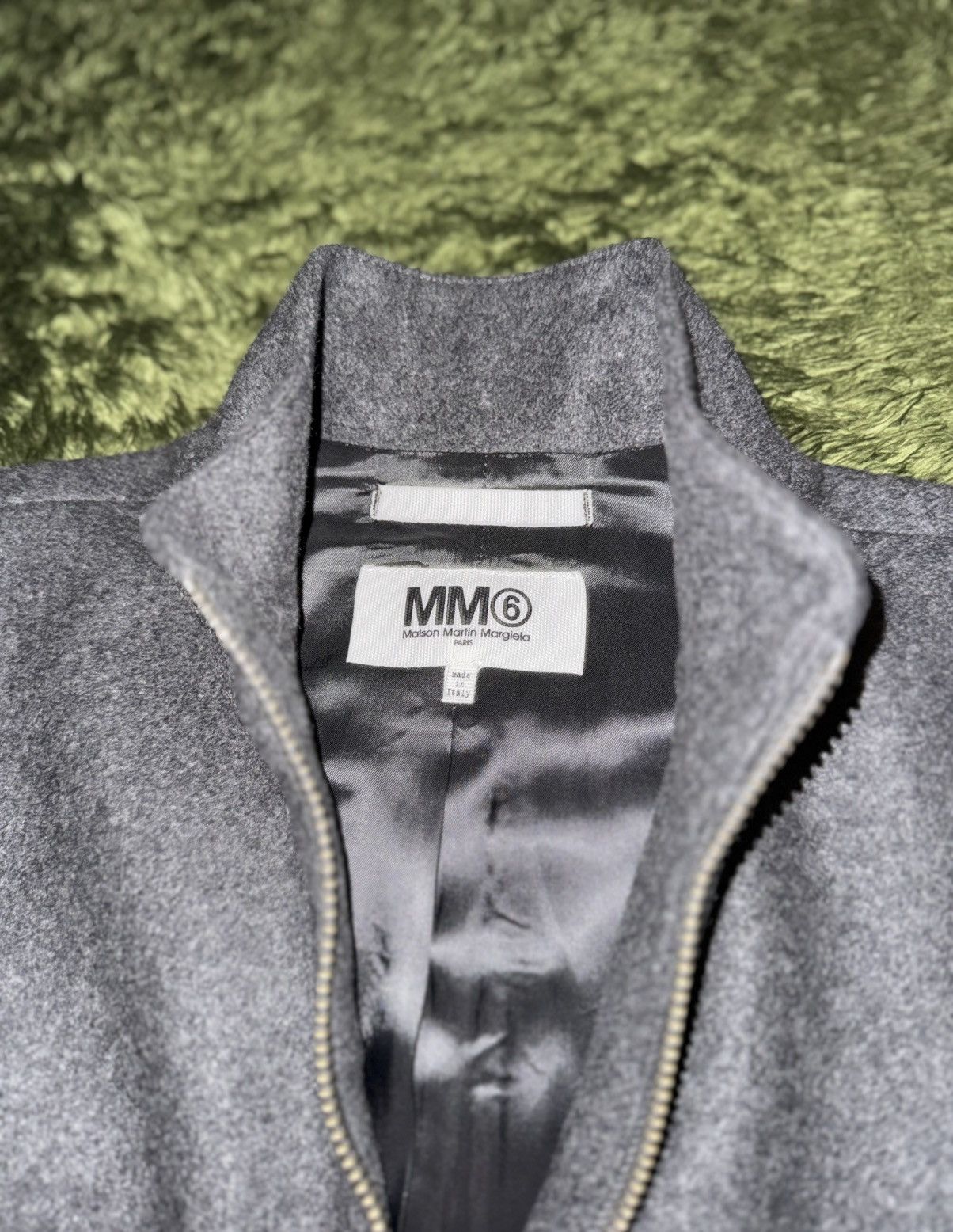 MM6 [38] MM6 Maison Margiela Two-Way Zip Wool Coat Grey Size XS / US 0-2 / IT 36-38 - 3 Thumbnail