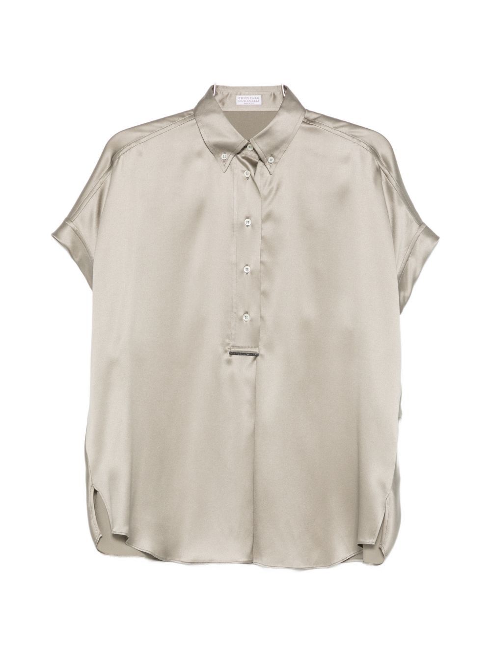 Brunello Cucinelli SILK SHIRT Size XS / US 0-2 / IT 36-38 - 1 Thumbnail