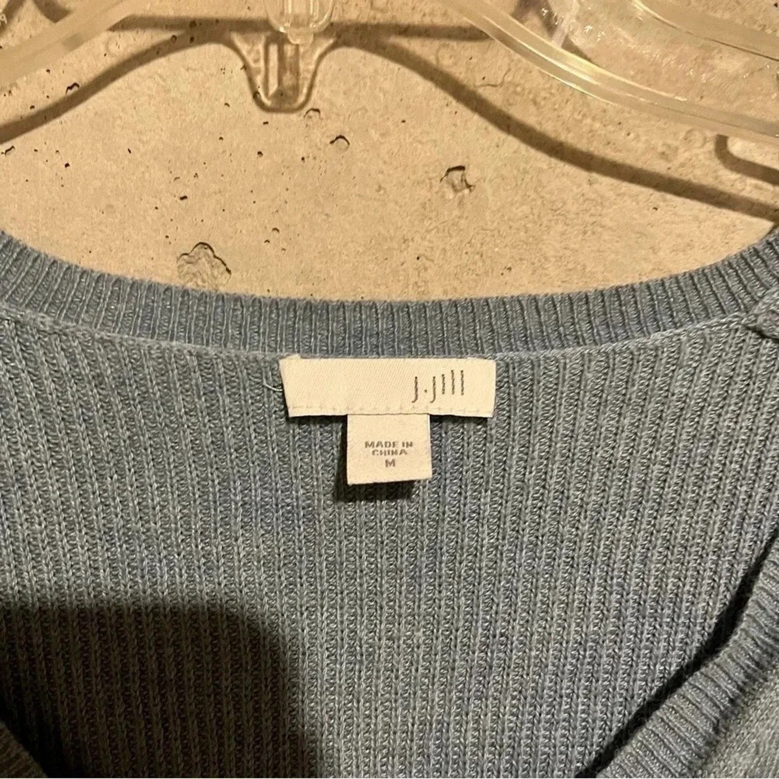 J. Jill J Jill Tunic Woman’s V Neck Long Sleeve Blue Sweater Sz M Size M / US 6-8 / IT 42-44 - 4 Thumbnail