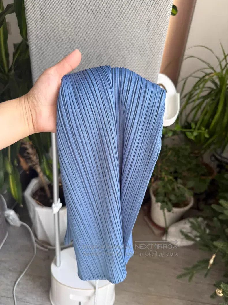 Issey Miyake Issey Miyake Haze Blue Long Top Size L / US 10 / IT 46 - 6 Thumbnail