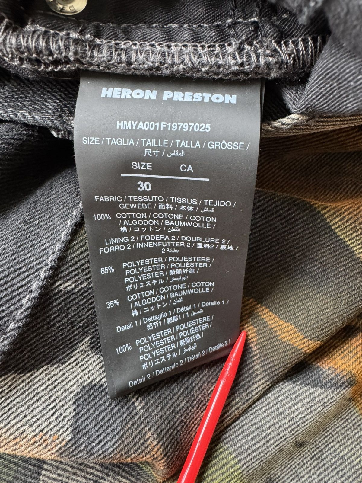 Heron Preston Heron Preston Denim Jeans Size US 30 / EU 46 - 10 Thumbnail