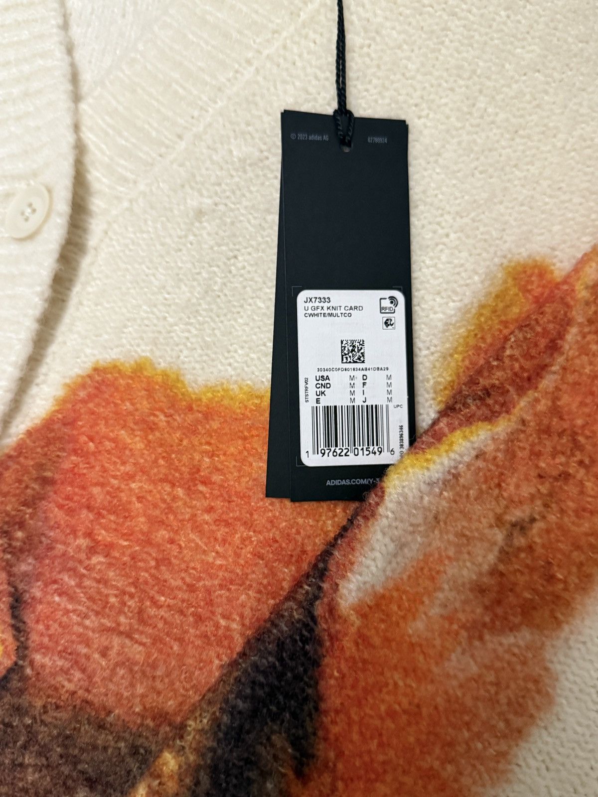 Adidas × Y-3 rare Y-3 x adidas Graphic Knit Cardigan Size US M / EU 48-50 / 2 - 4 Thumbnail