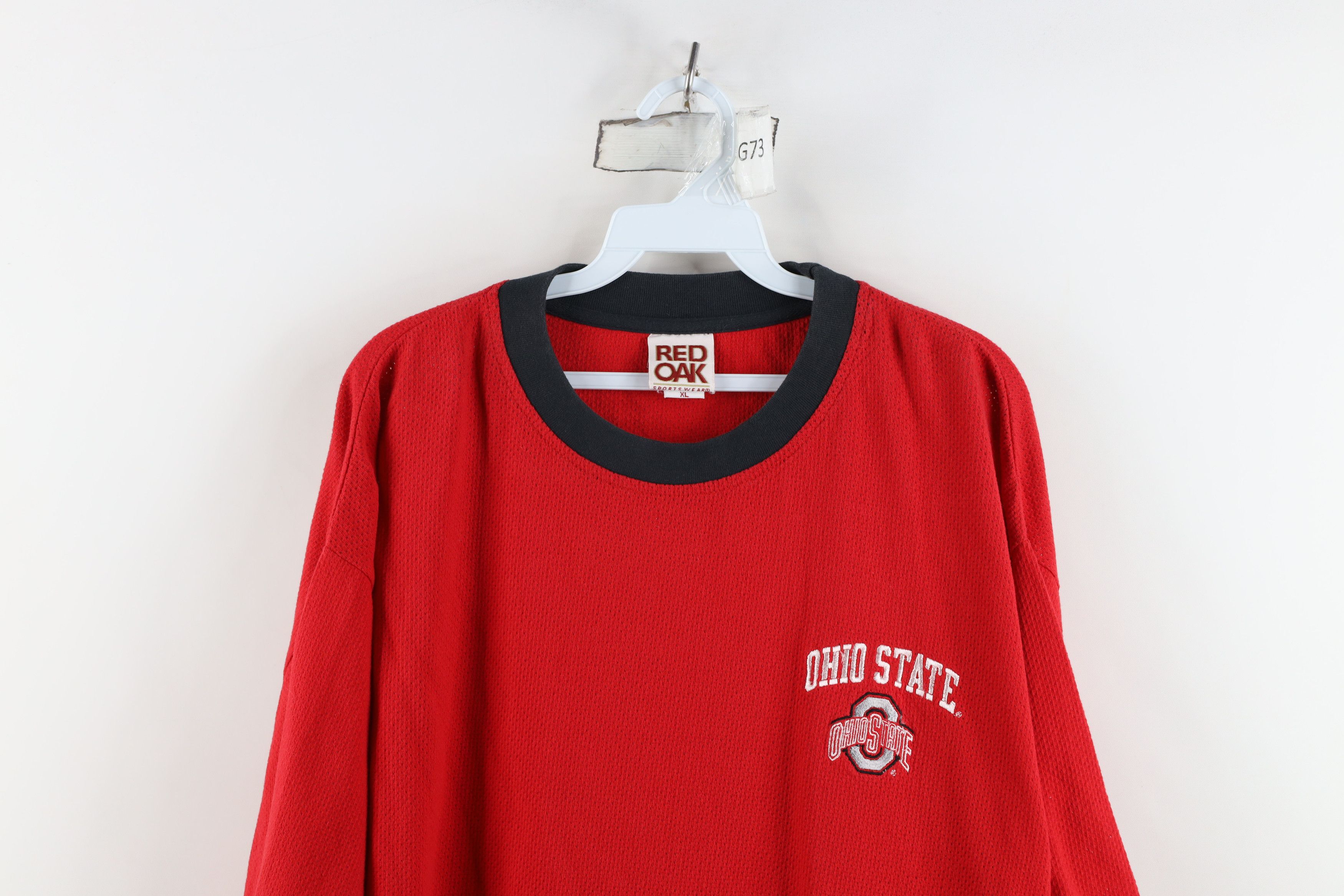 Vintage Vintage 90s Ohio State University Mesh Jersey T-Shirt Size US XL / EU 56 / 4 - 2 Thumbnail