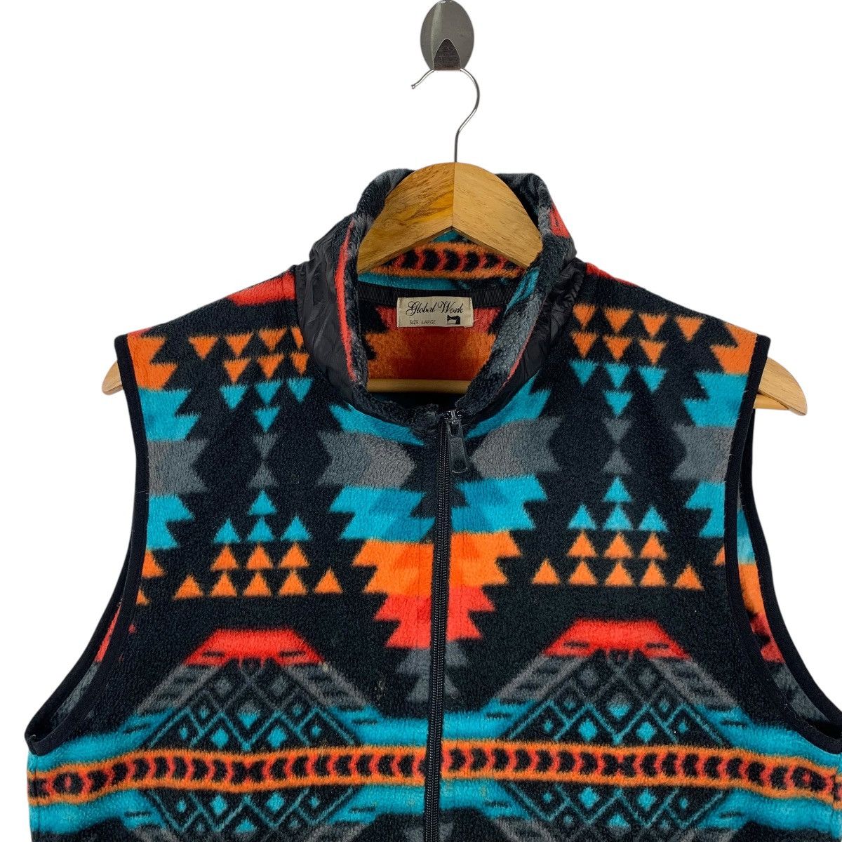Global Work × Japanese Brand GLOBAL WORK Japanese Brand Native Navajo Design Vest Jacket Size US L / EU 52-54 / 3 - 3 Thumbnail