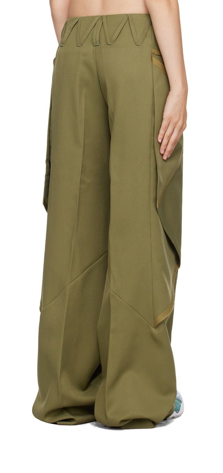Kiko Kostadinov Green Waterfall Baggy Trouser Size 28" / US 6 / IT 42 - 3 Thumbnail