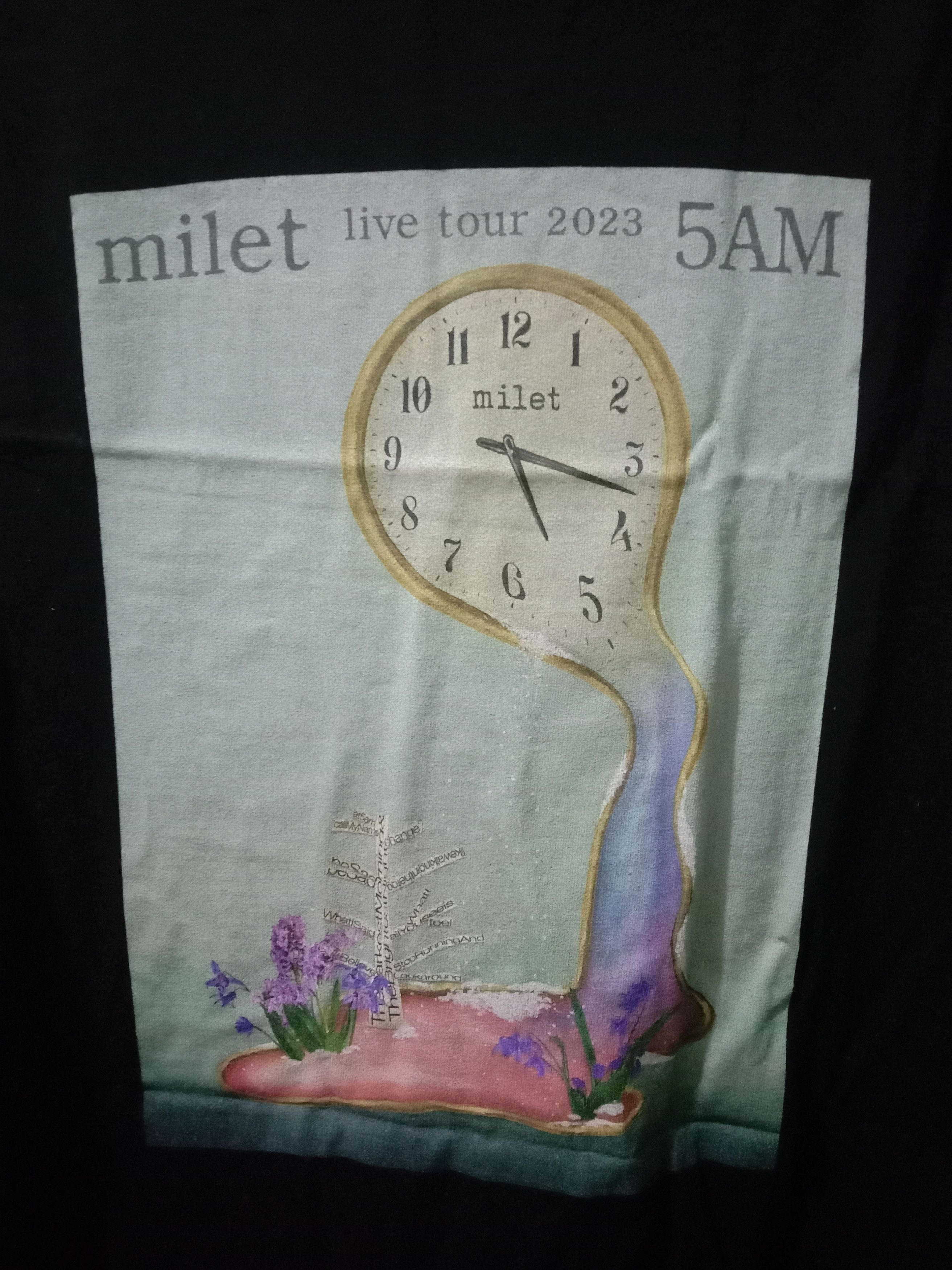 Japanese Brand T-shirt Japan Singer Milet 5AM Live Tour Original Size XL Size US XL / EU 56 / 4 - 2 Thumbnail