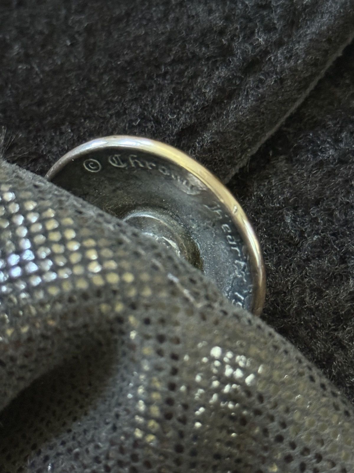 Chrome Hearts One of One Foil Suede Shearling Peacoat Size US M / EU 48-50 / 2 - 10 Thumbnail