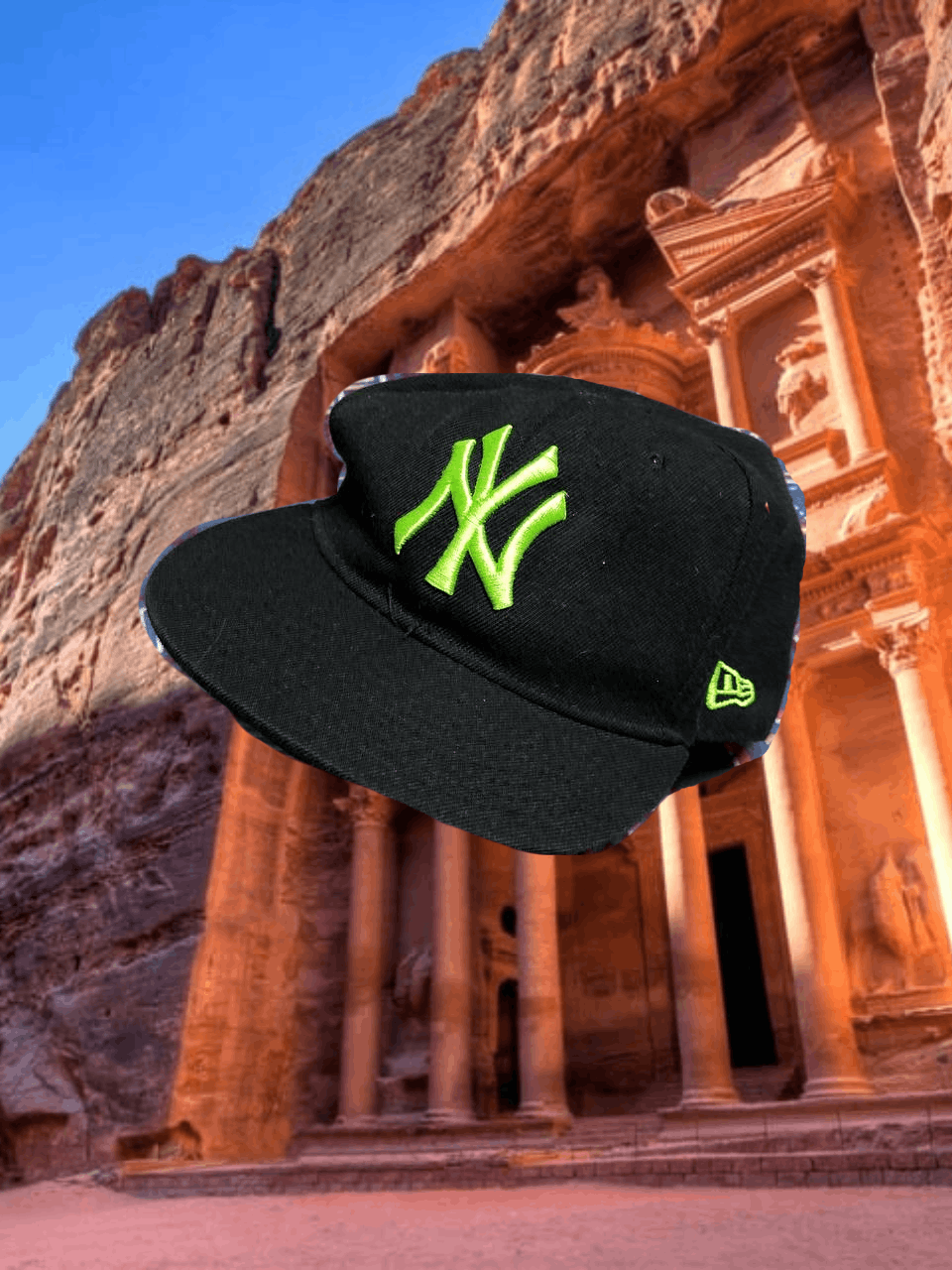 New Era Hats black Vintage New Era Cap big logo Y2K streetwear Size ONE SIZE - 1 Thumbnail