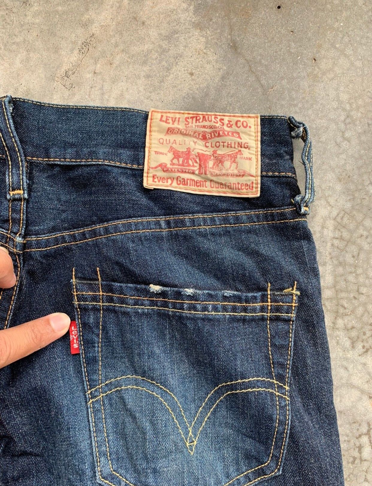 Levi's Distressed Levis Denim Jeans Size US 28 / EU 44 - 3 Thumbnail
