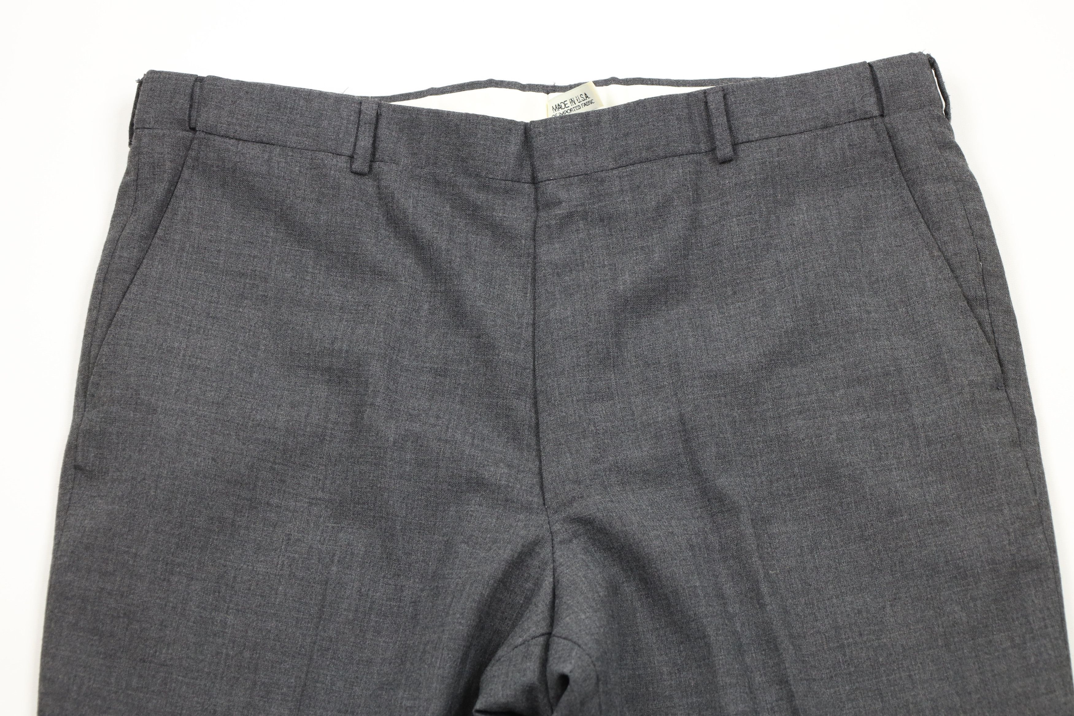Vintage Vintage 90s Streetwear Wide Leg Chino Pants Heather Gray USA Size US 38 / EU 54 - 2 Thumbnail