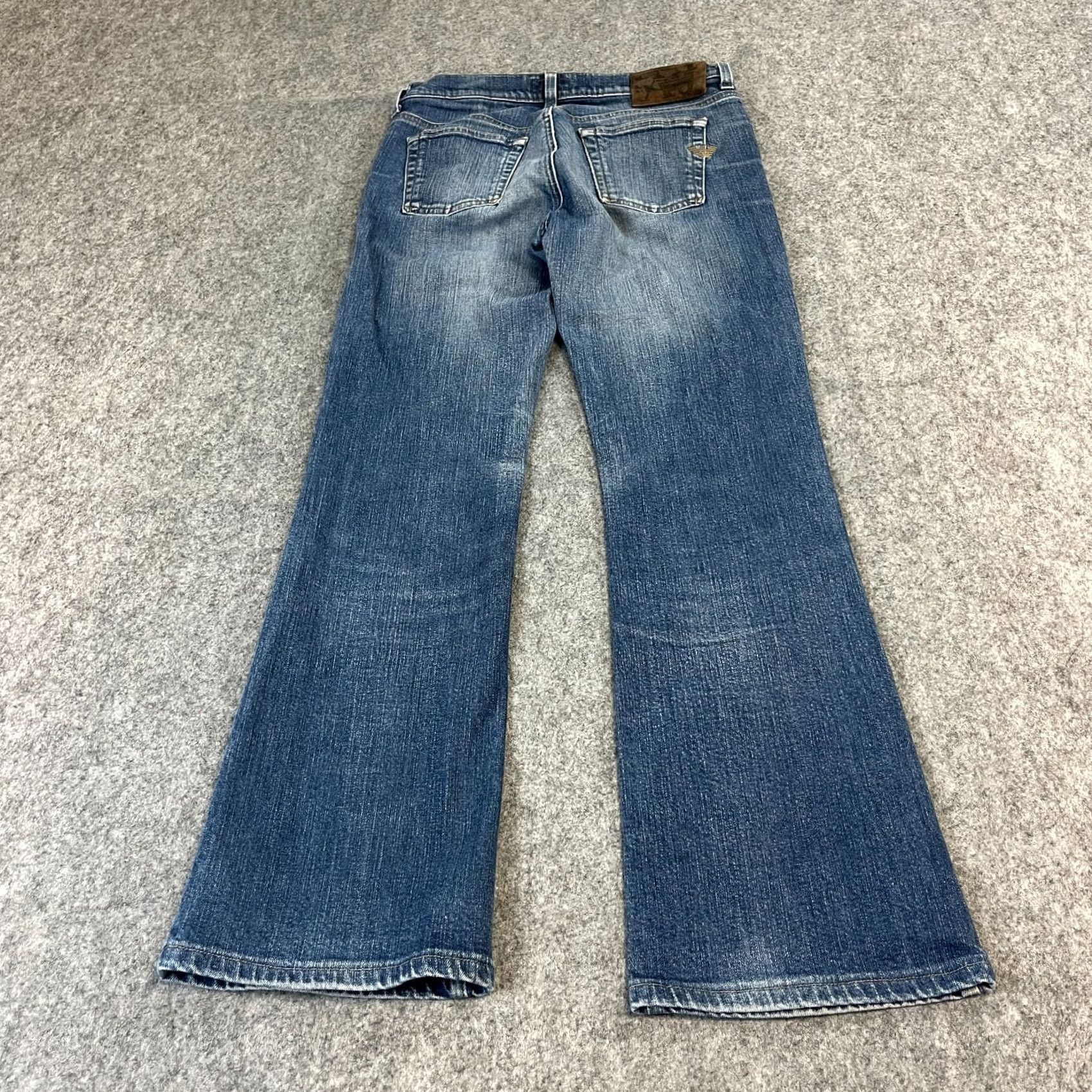 Vintage Armani Jeans Jeans Bootcut 28 Regular Mid Wash Blue 5-Pocket Denim Womens Clubwear Womens Jeans Mens? Size 28" / US 6 / IT 42 - 2 Thumbnail