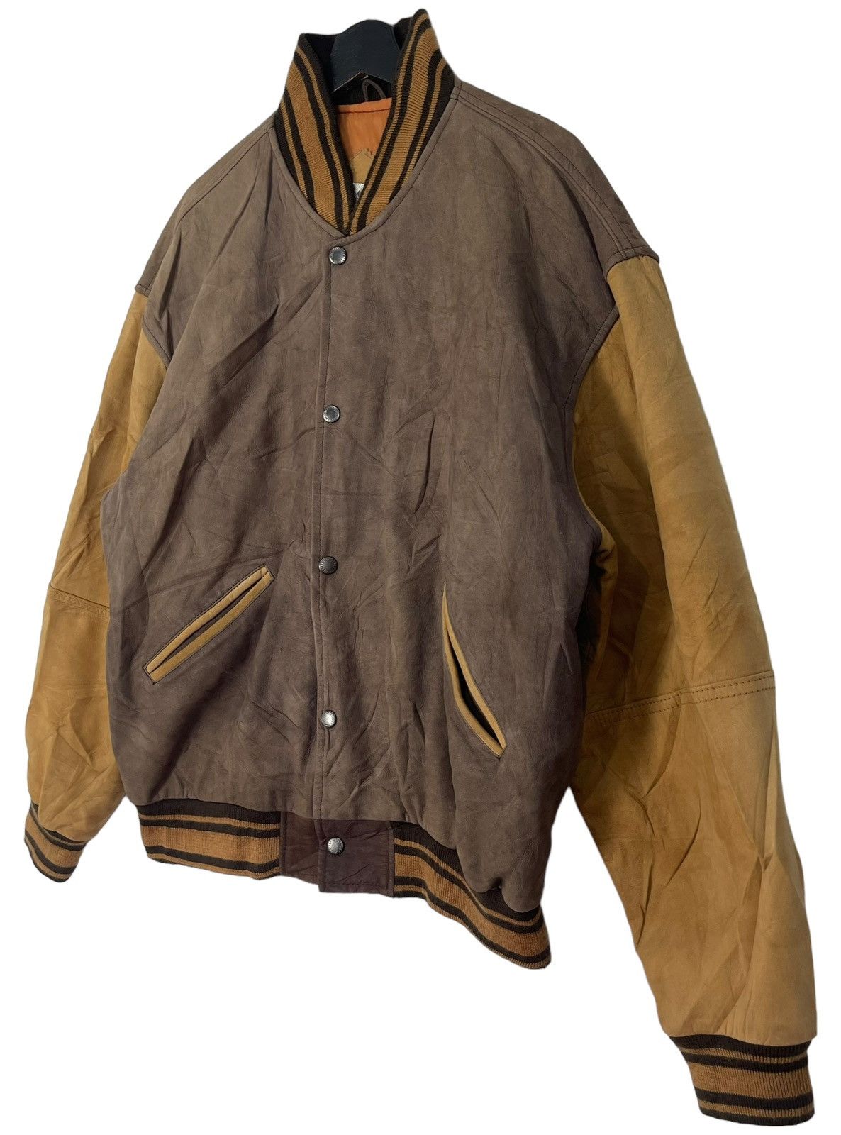 Genuine Leather Vintage Ash Creek Varsity Leather Jacket Size US XL / EU 56 / 4 - 4 Thumbnail