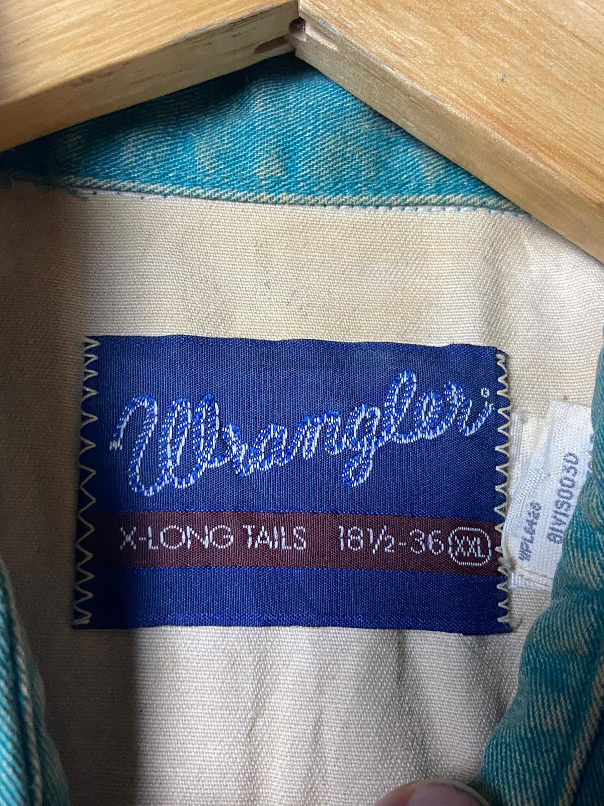 Japanese Brand × Vintage × Wrangler Vintage WRANGLER Cotton Button Up Shirts (130) Size US XXL / EU 58 / 5 - 7 Thumbnail