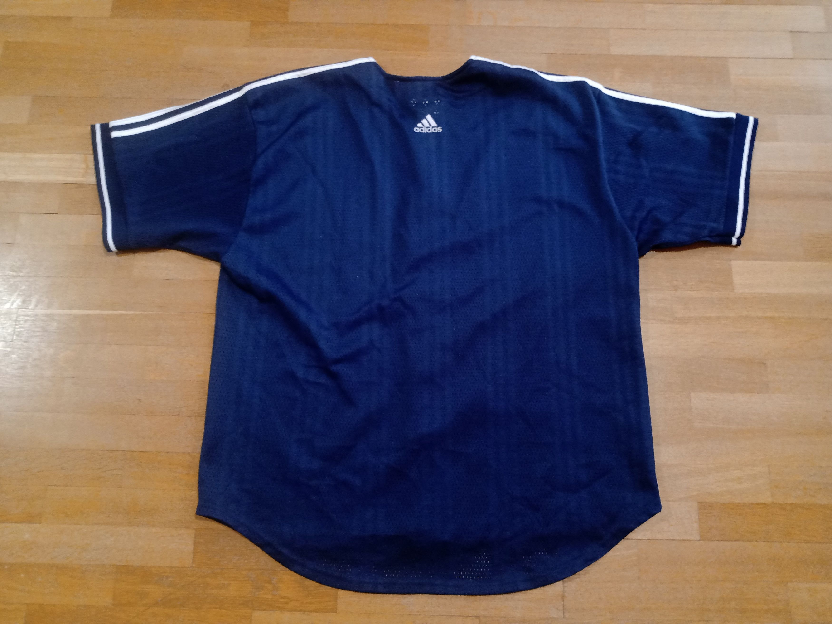 Adidas Vintage Adidas 90s New York Yankees Baseball Mesh Jersey Size US L / EU 52-54 / 3 - 6 Thumbnail