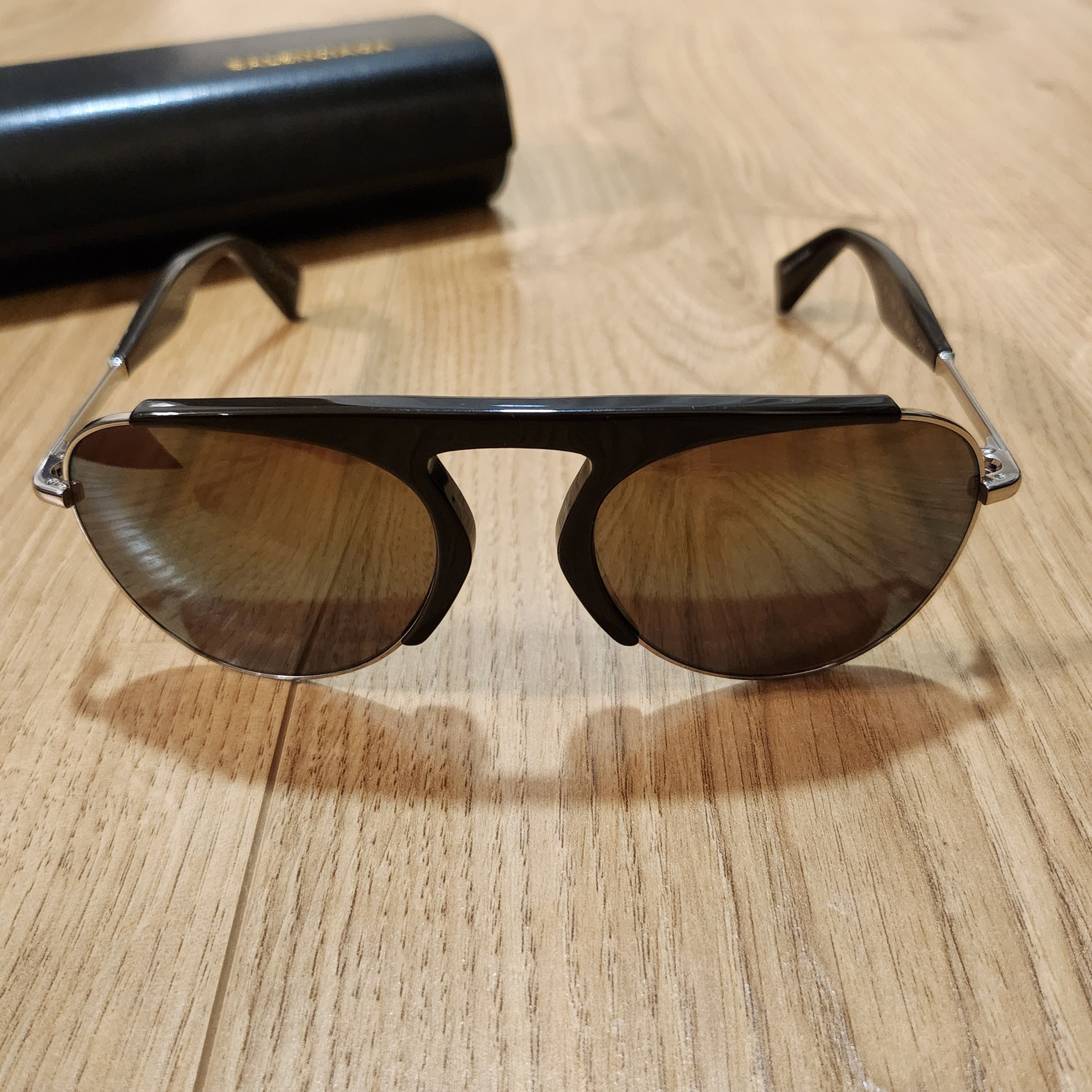 Balenciaga × Yohji Yamamoto Yohji Yamamoto Sunglasses YY 7001 Size ONE SIZE - 5 Thumbnail
