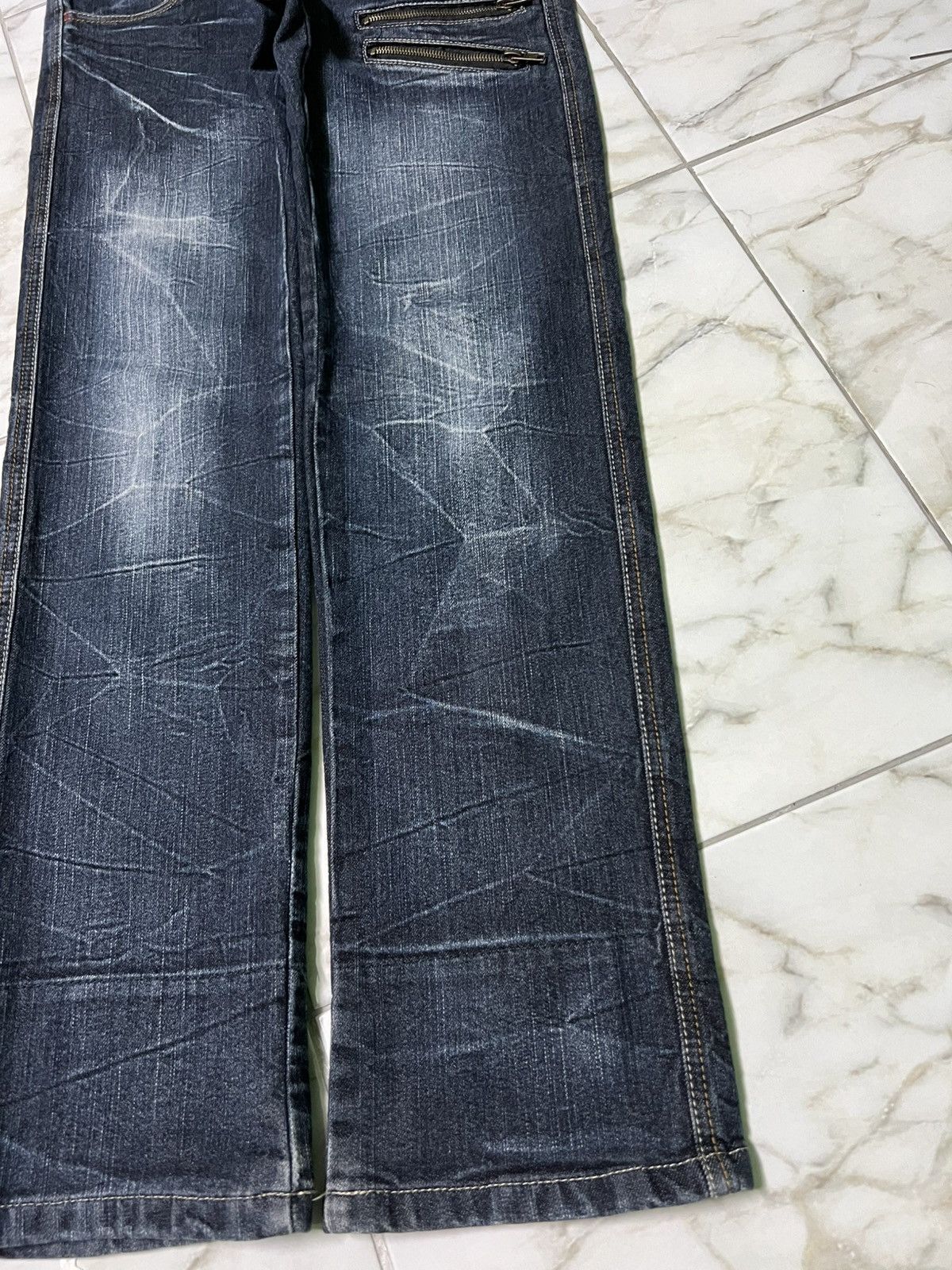 If Six Was Nine × Japanese Brand × Vintage 💥Double Waist💥 90’s Double Focus Japanese Denim Washed Jean Size US 28 / EU 44 - 4 Thumbnail