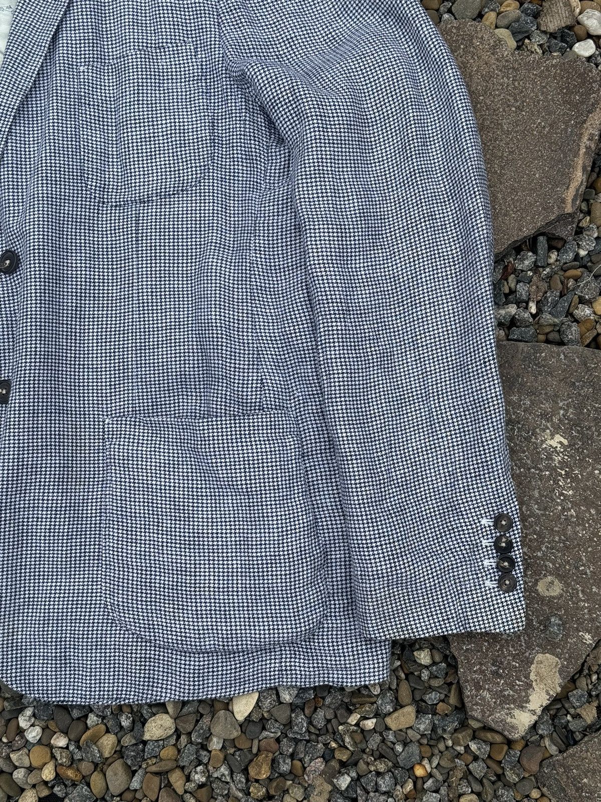 Massimo Alba Massimo Alba Lin houndstooth blazer luxury Size 44R - 6 Thumbnail