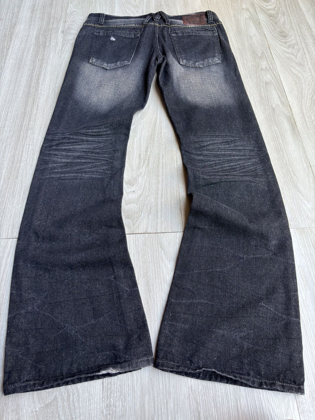 Japanese Brand VERTGARMENTS lace up flare jeans Size US 29 - 4 Thumbnail