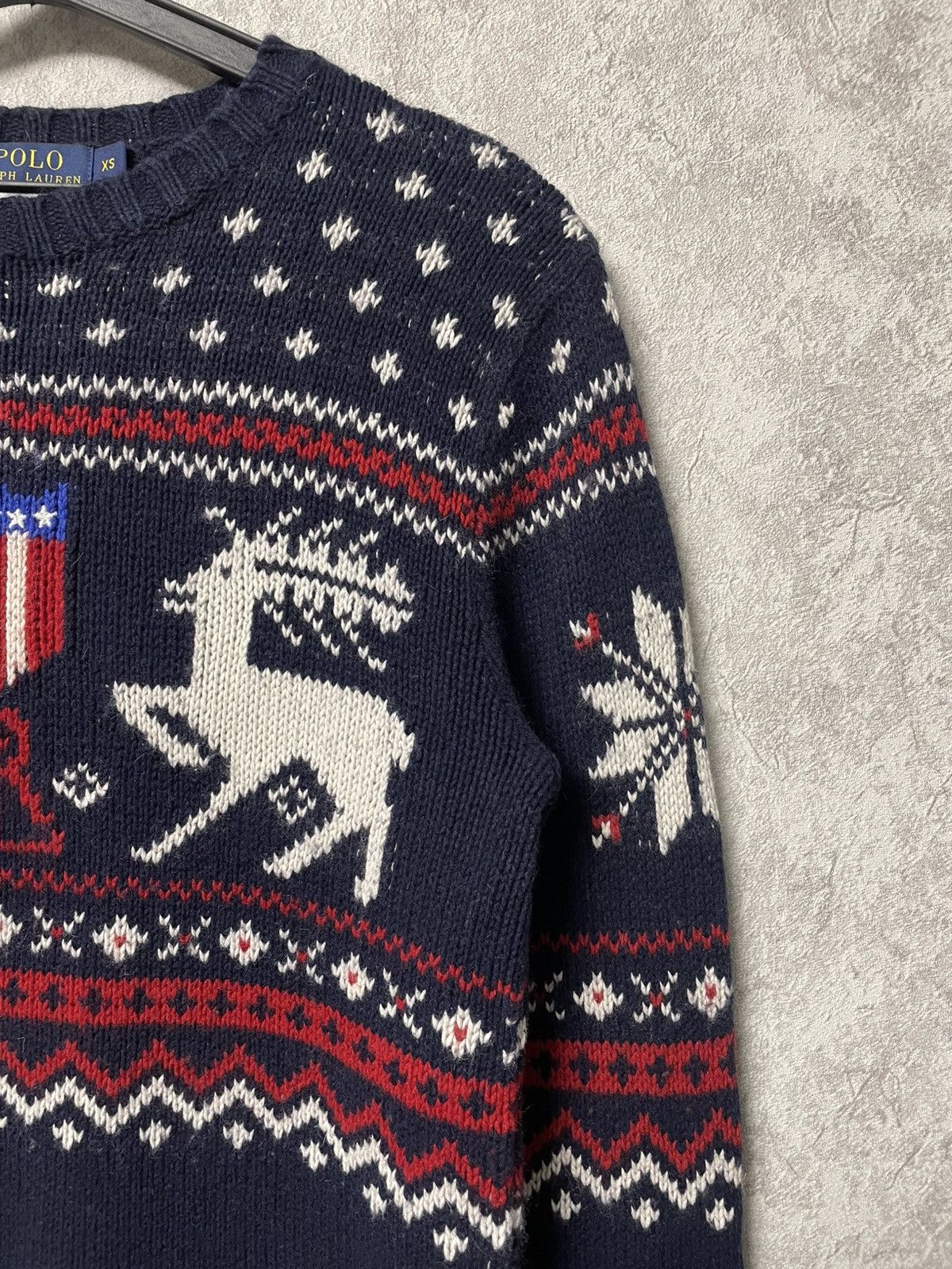 Polo Ralph Lauren Vintage Polo Ralph Lauren Snowflake Reindeer Sweater USA Size US S / EU 44-46 / 1 - 6 Thumbnail