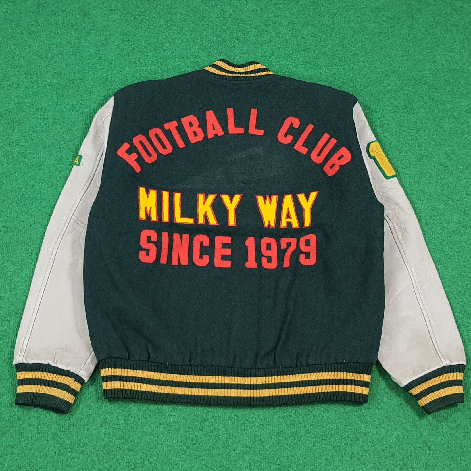 Japanese Brand Milky Way Football Club Varsity Letterman Jacket C291N23 Size US M / EU 48-50 / 2 - 1 Thumbnail