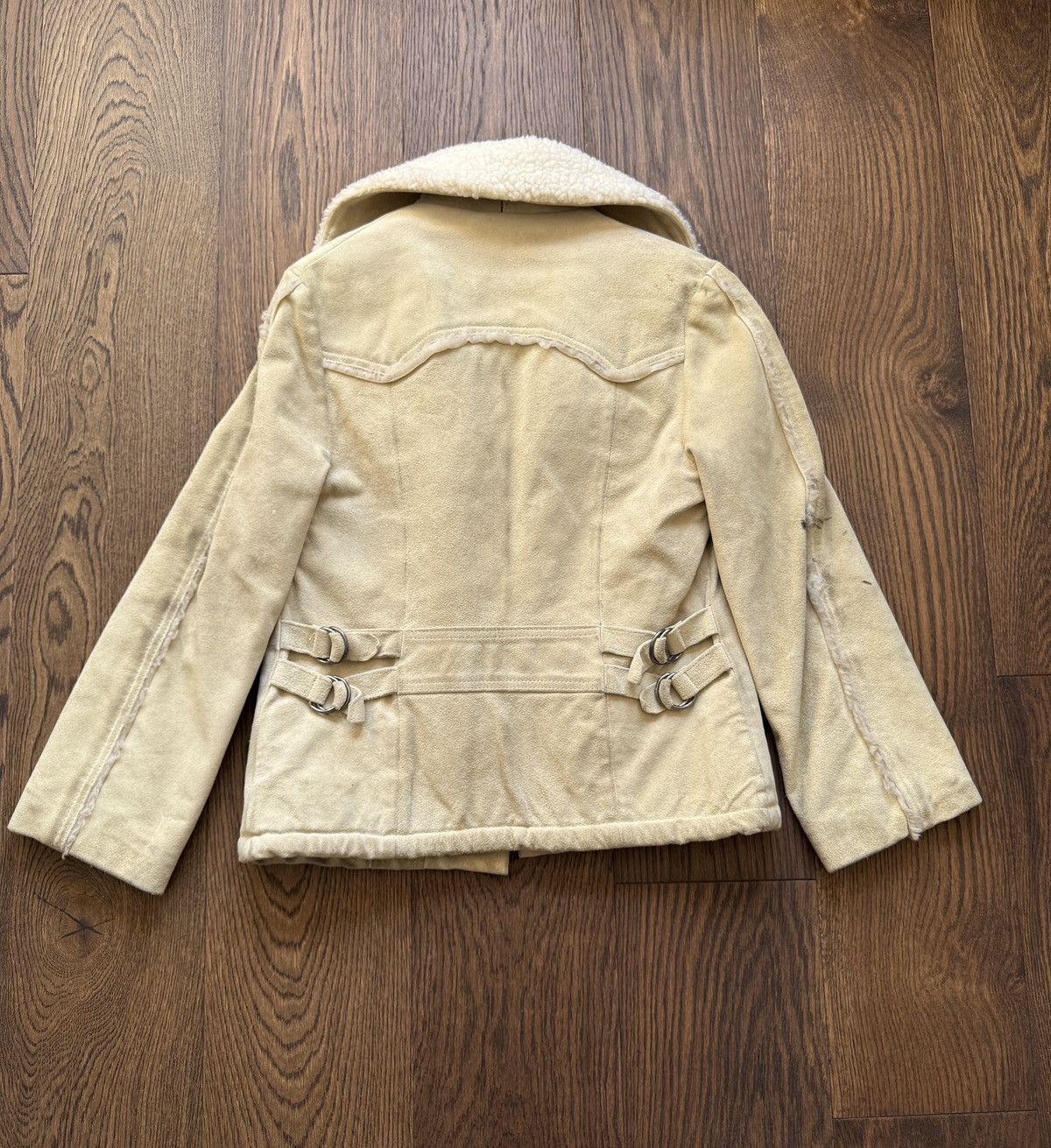 Vintage Vintage 60s Suede Shearling Women's Coat Size M / US 6-8 / IT 42-44 - 7 Thumbnail