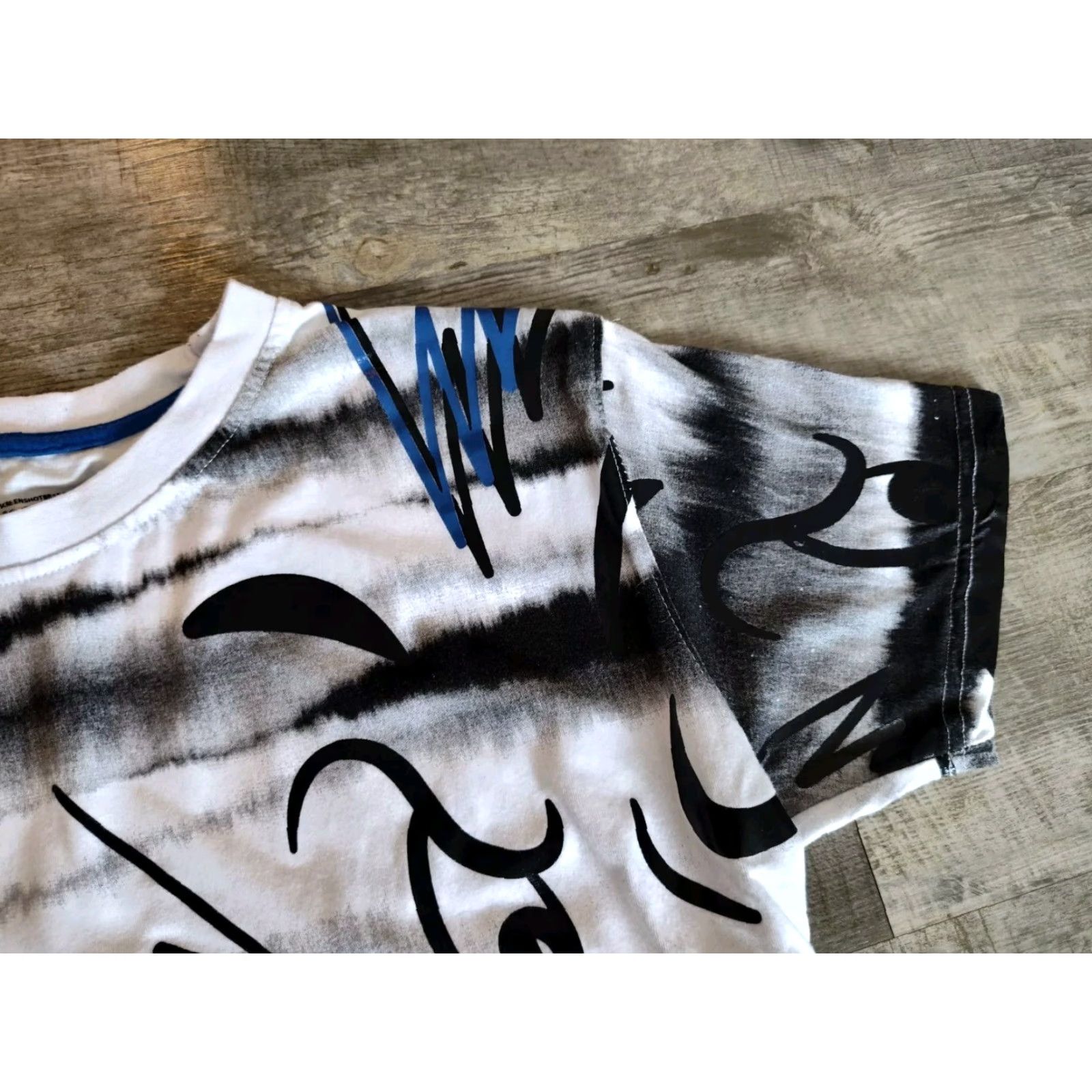 Vintage SCREENSHOT Hip Hop NYC Tee T Shirt Urban Streetwear White Black Tie Dye Cat Face Size US M / EU 48-50 / 2 - 6 Thumbnail
