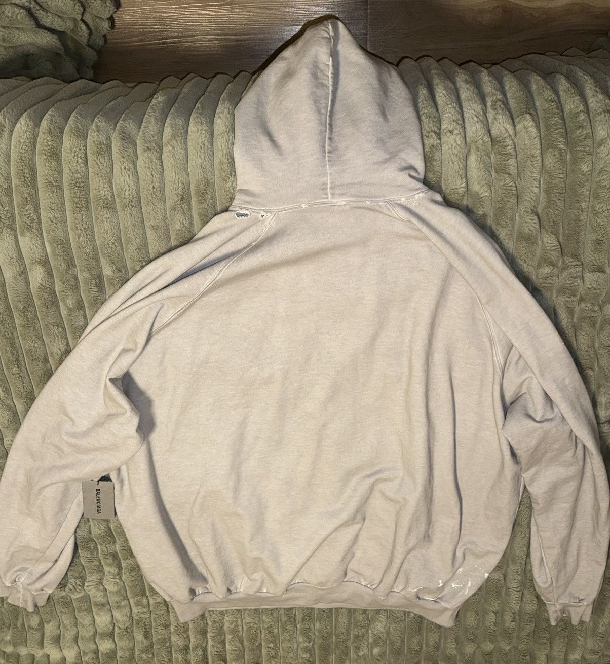 Balenciaga Grey Metal Print Balenciaga Paris Hoodie Size US L / EU 52-54 / 3 - 5 Thumbnail