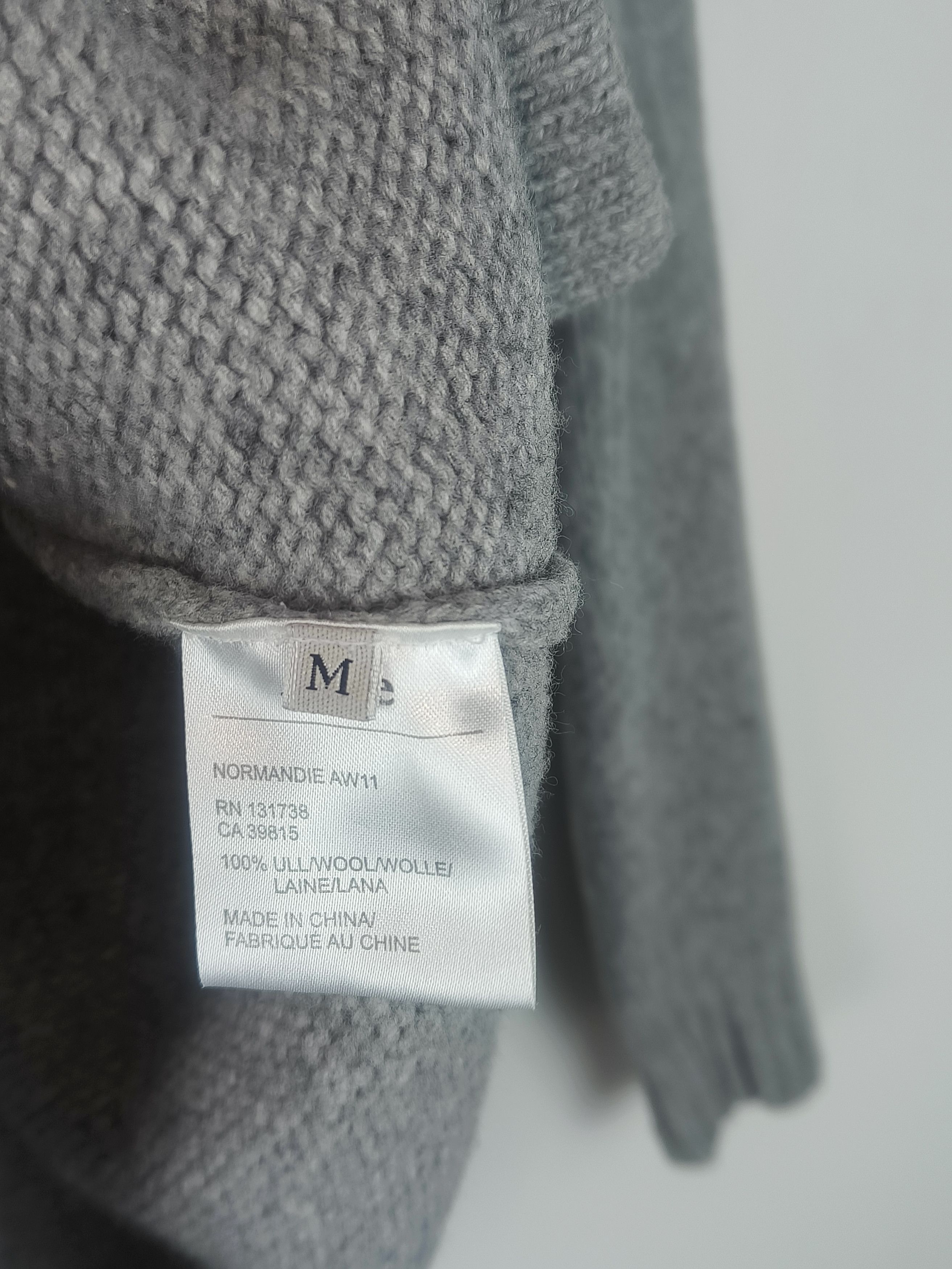 Acne Studios Acne Normandie AW11 Wool Button Neck Swedish Knit Pullover Size S / US 4 / IT 40 - 3 Thumbnail