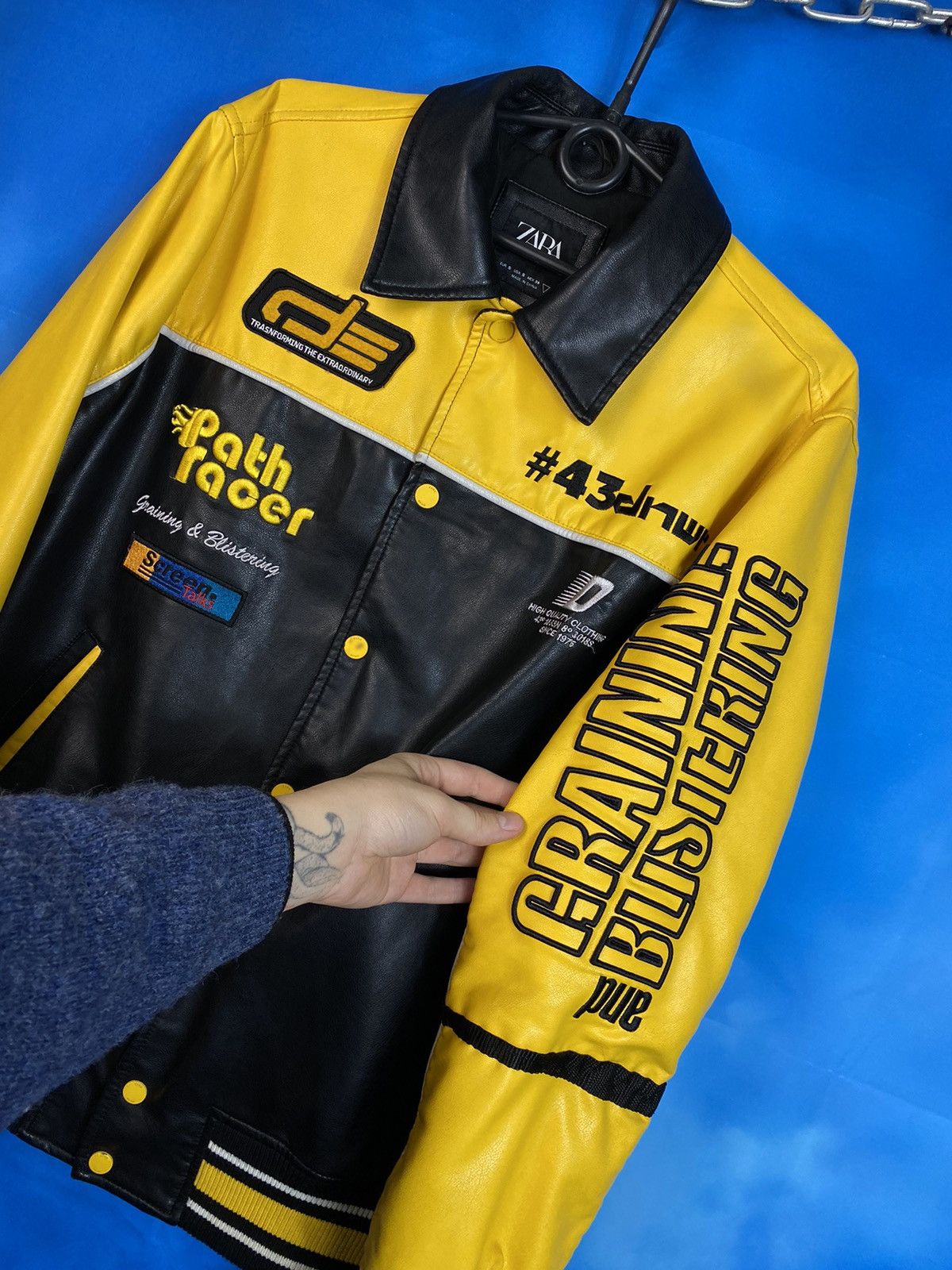 ZAPA Zara x NASCAR racing eco-leather jacket Size US S / EU 44-46 / 1 - 3 Thumbnail